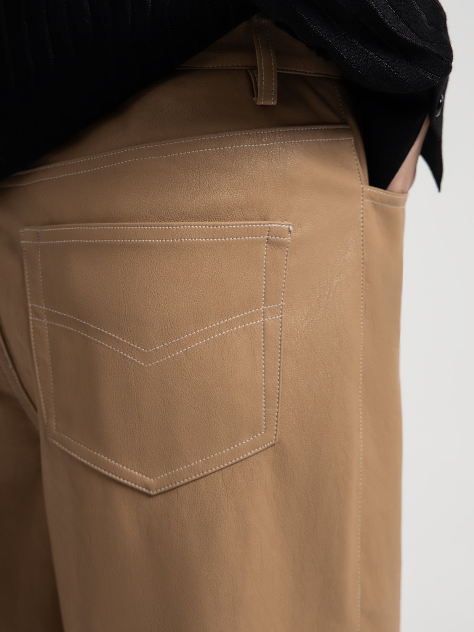 Ascend PU Pants in Praline