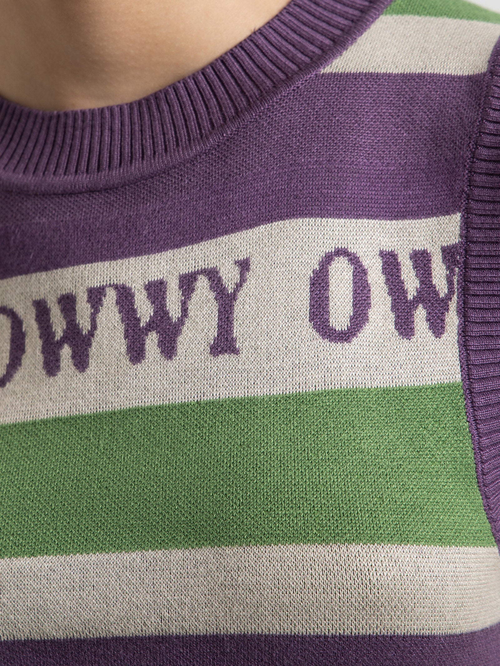 Owwy Knit Vest in Swoosh Stripe