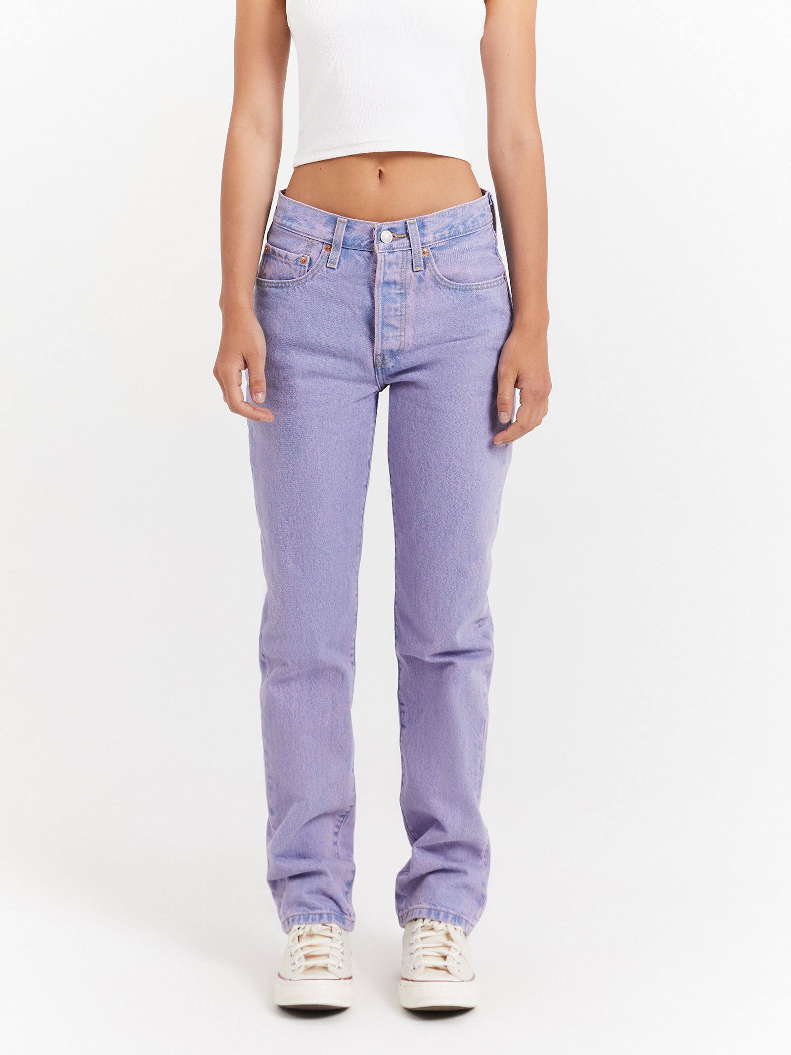 501 Jeans in Chroma Acid Purple