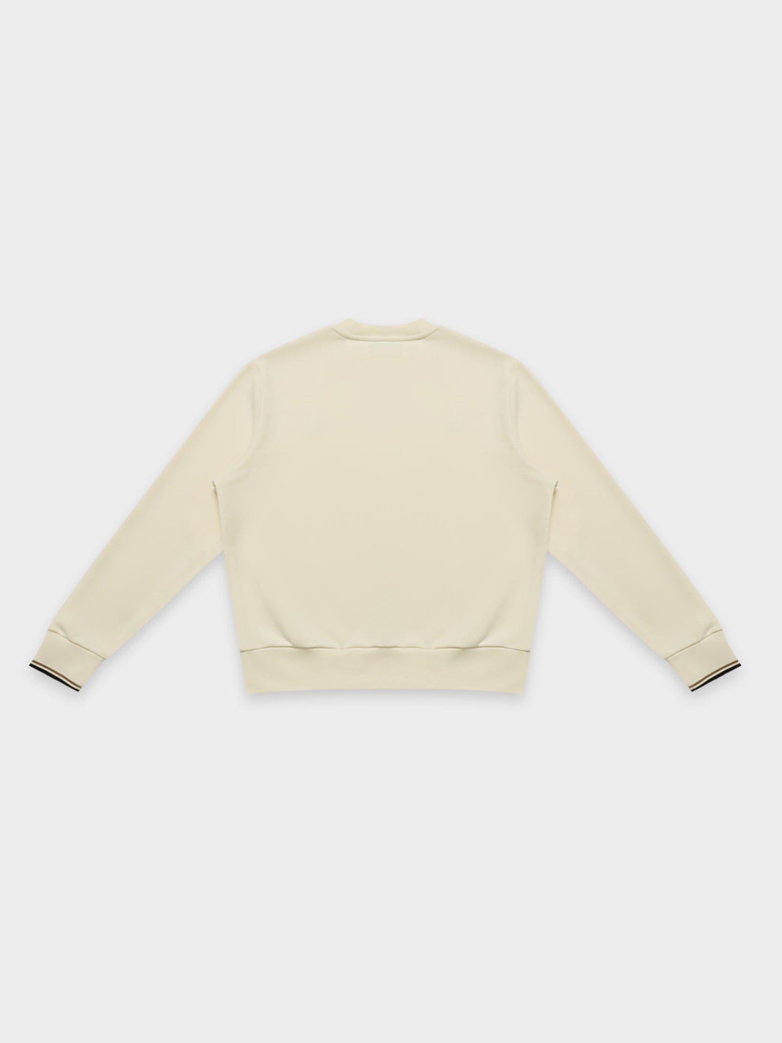 Crew Neck Sweatshirt in Ecru White