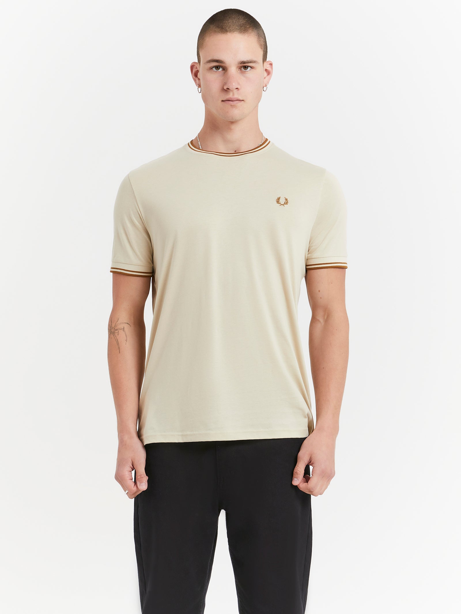 Twin Tipped T-Shirt in Oatmeal