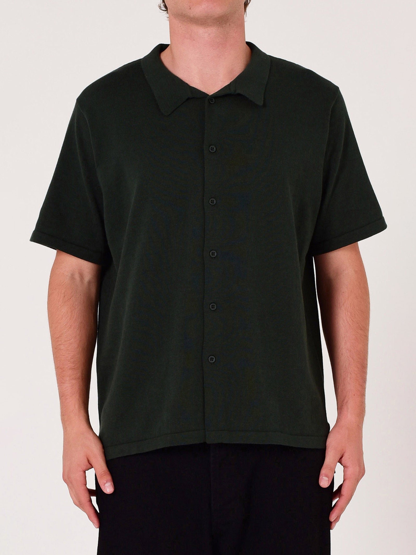 Cave Knit Shirt In Verde