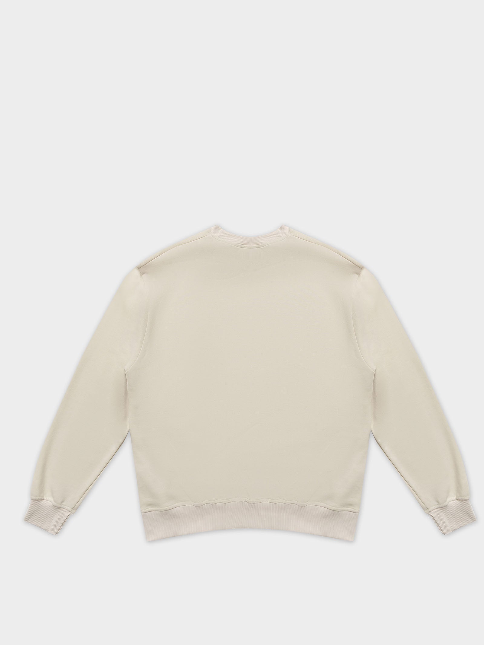 Workwear Insert Crew Neck in Bone White