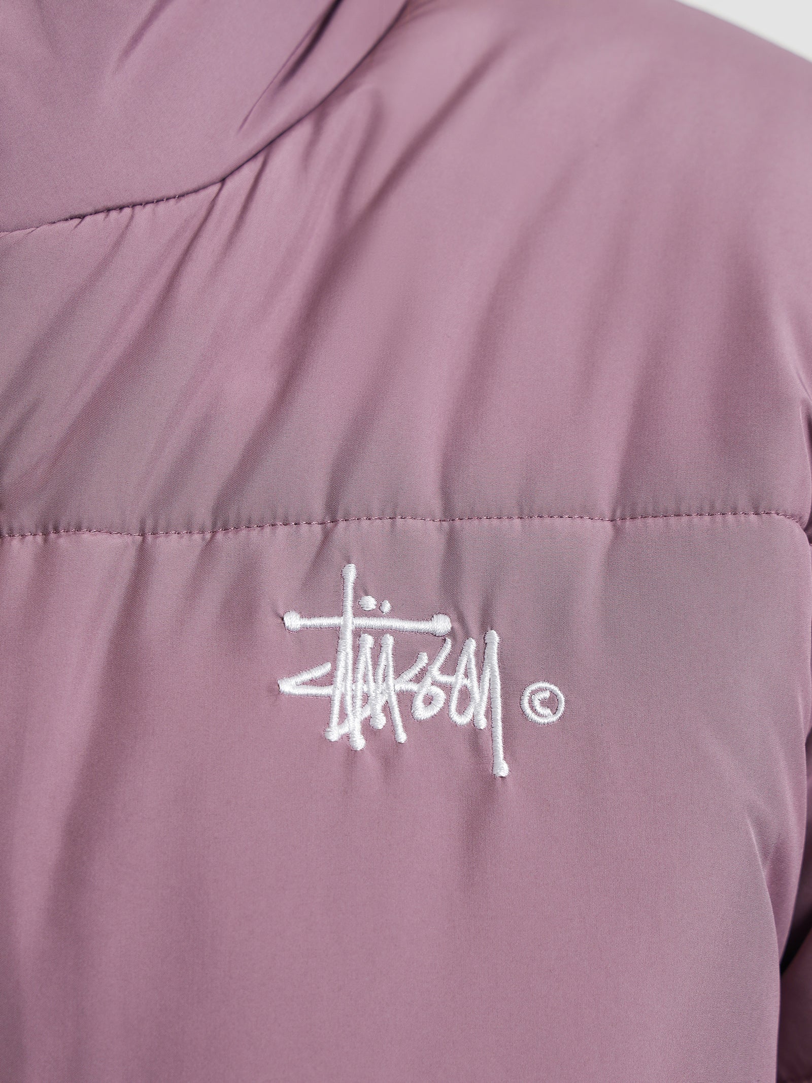 Graffiti Puffer Jacket in Rose