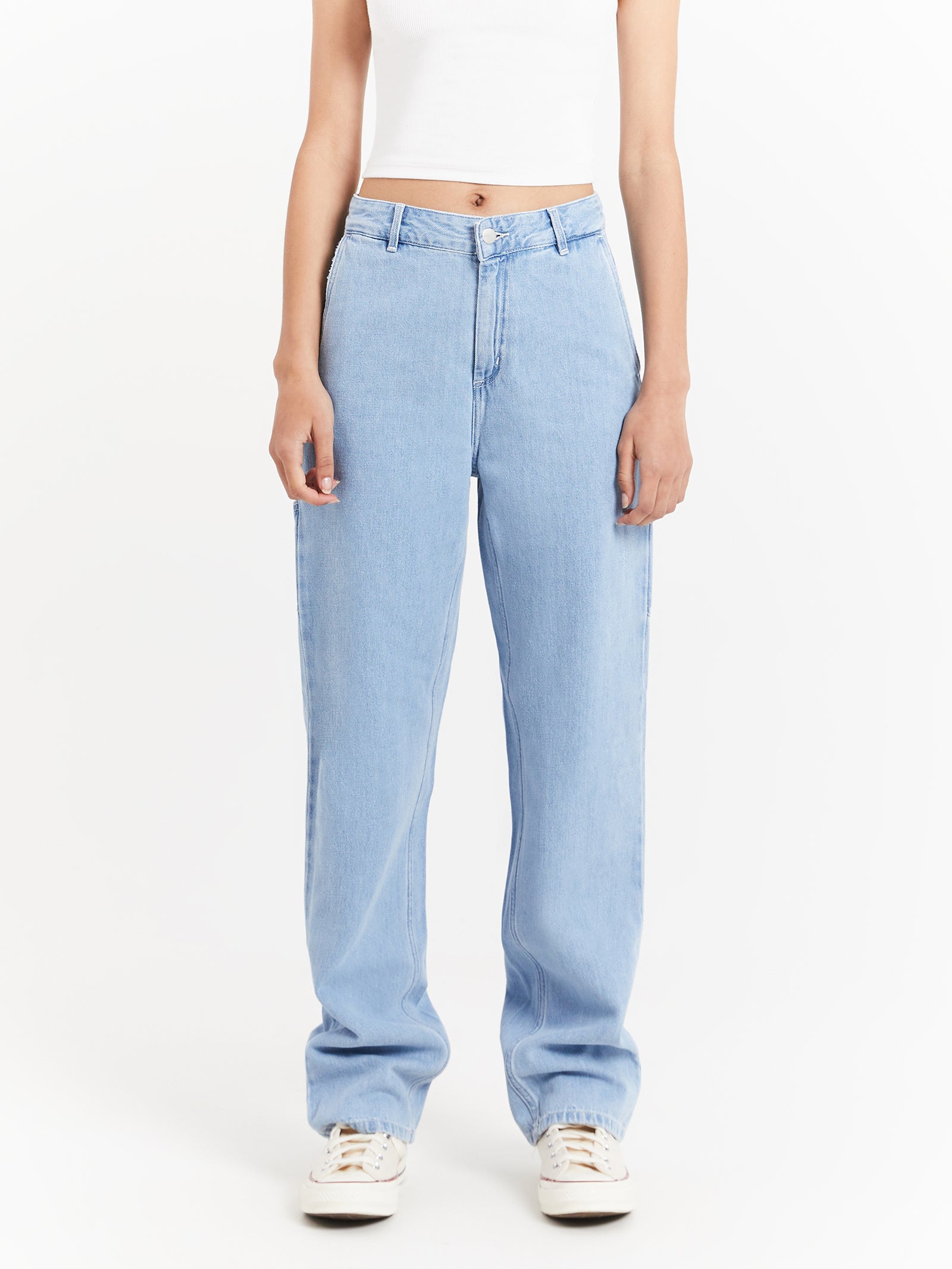 Pierce Straight Jeans in Blue Stone Bleached