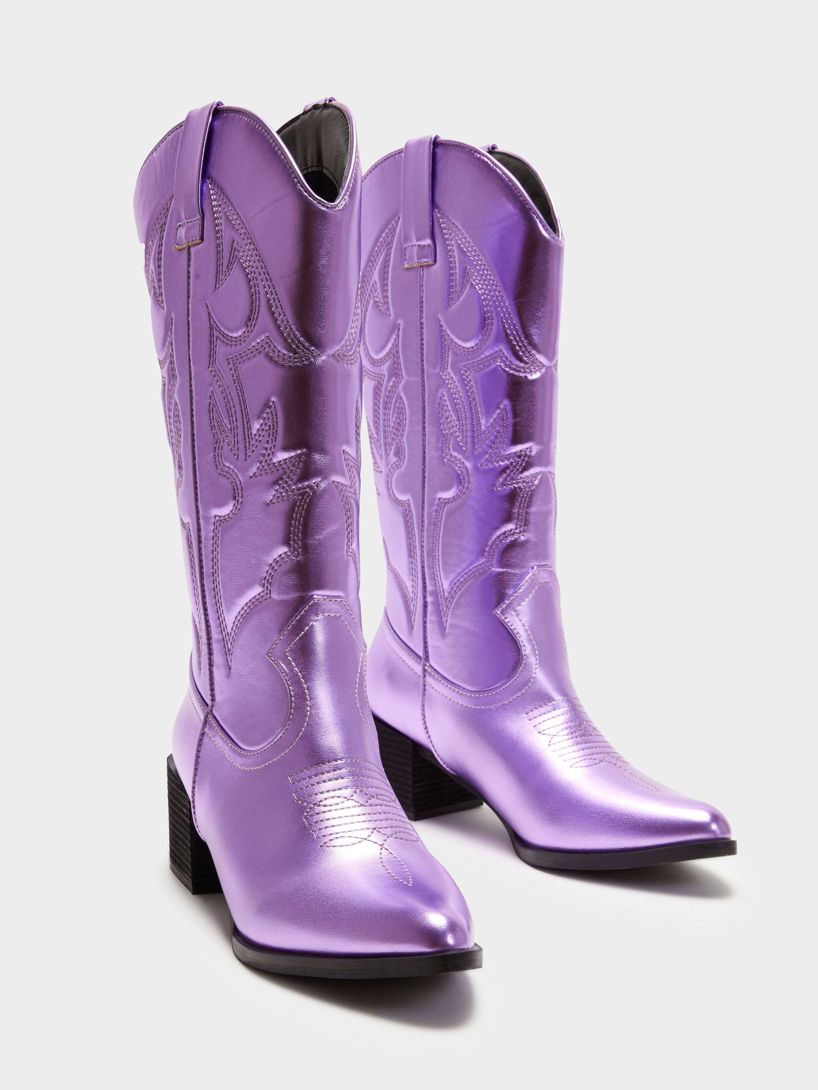 Womens Ranger Cowboy Boots in Lilac