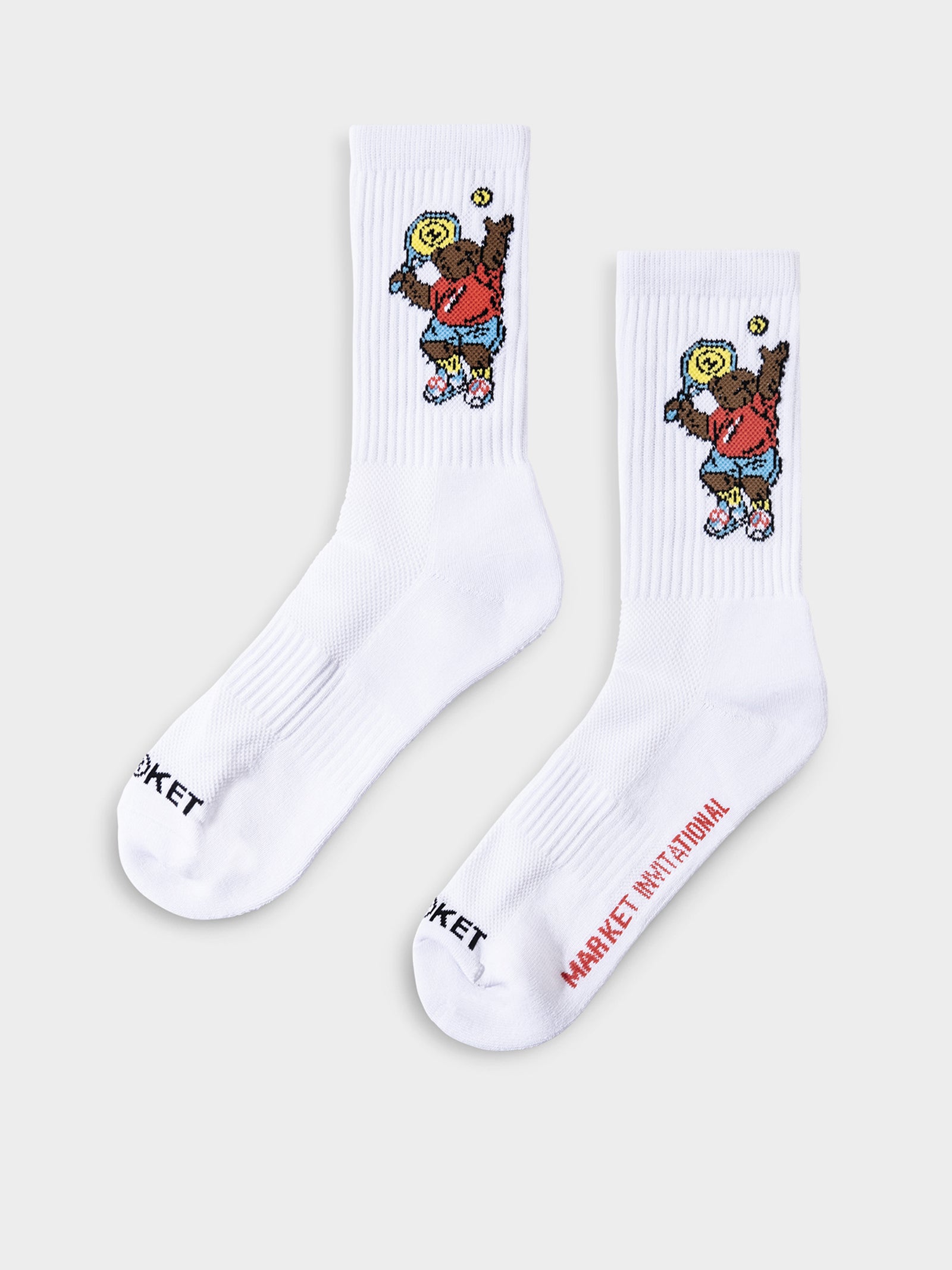 Market Invitational Socks in White