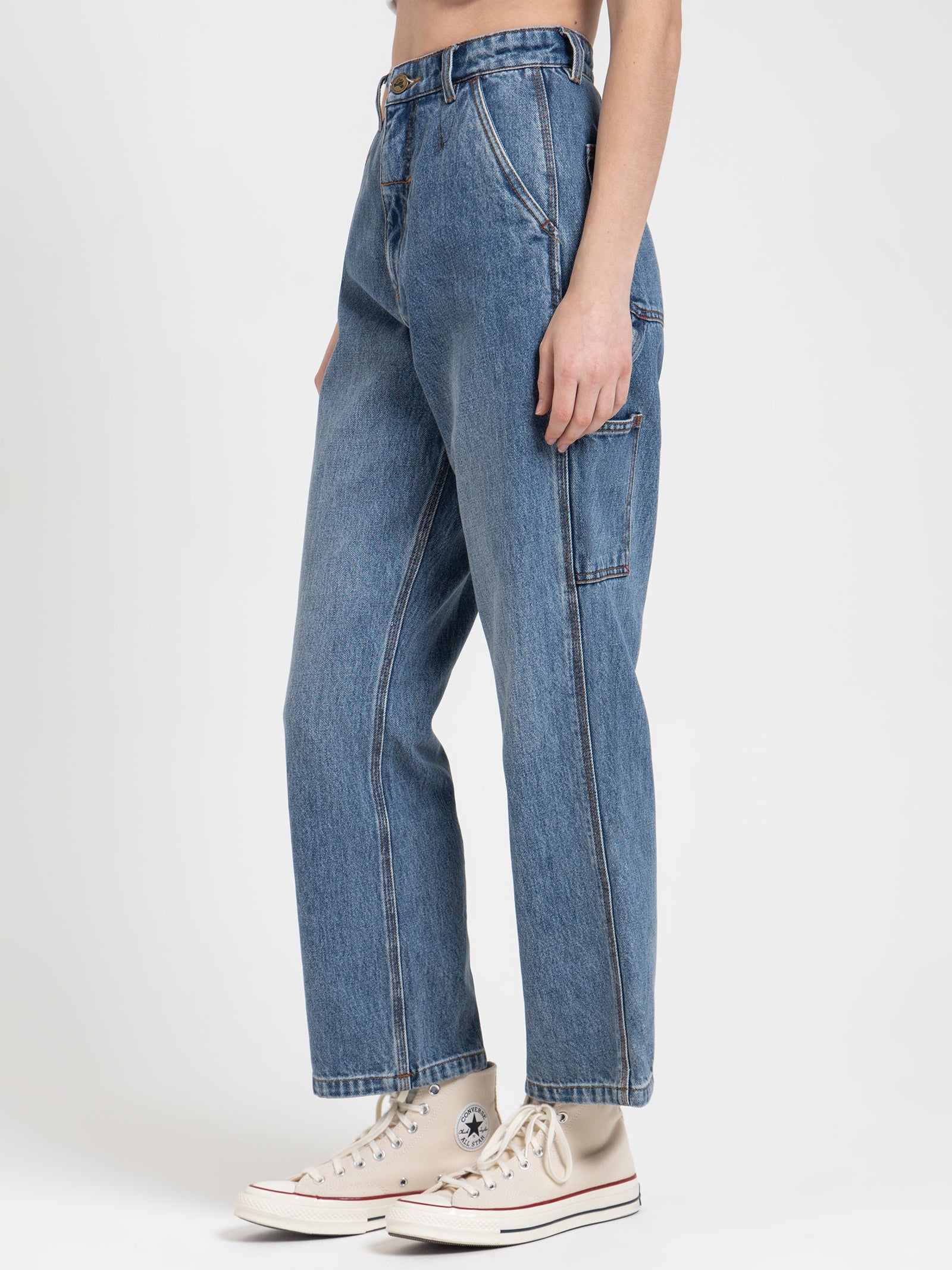 Hard Yakka Carpenter Jeans in Weathered Blue