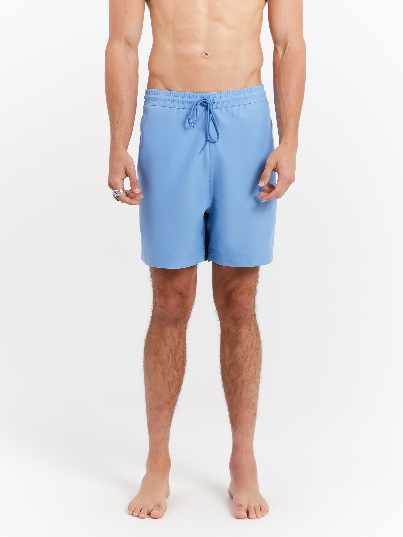 Chase Swim Trunks in Piscine & Gold