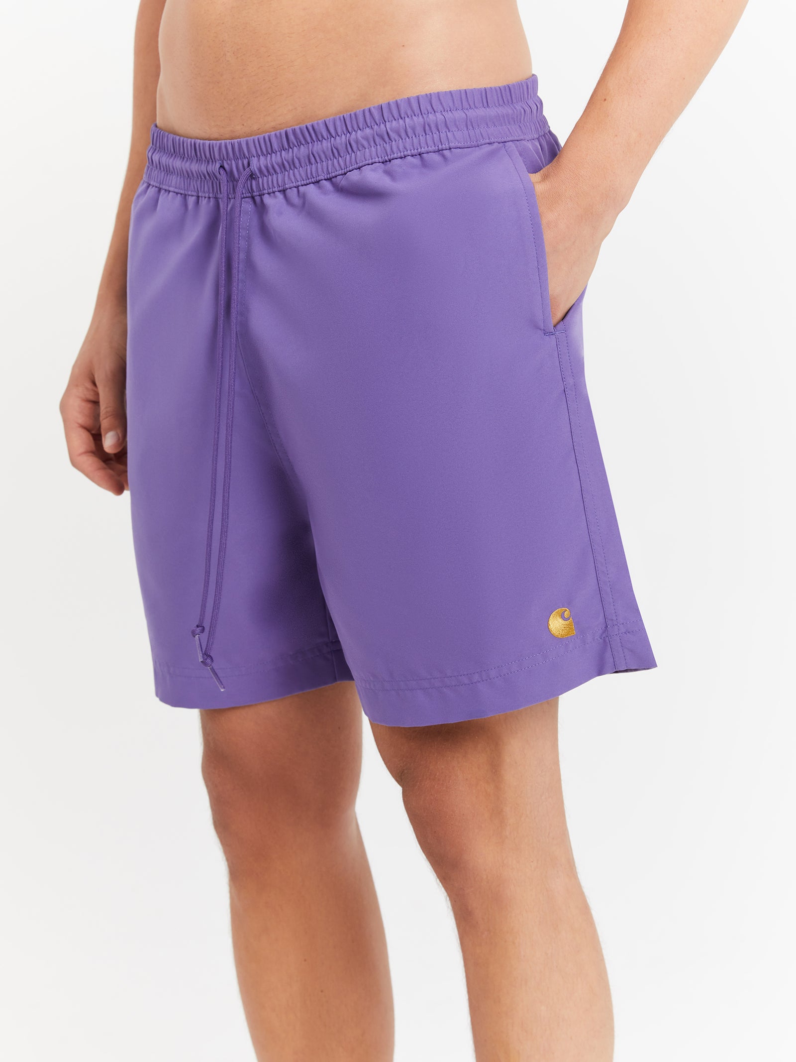 Chase Swim Trunks in Arrenga Purple & Gold