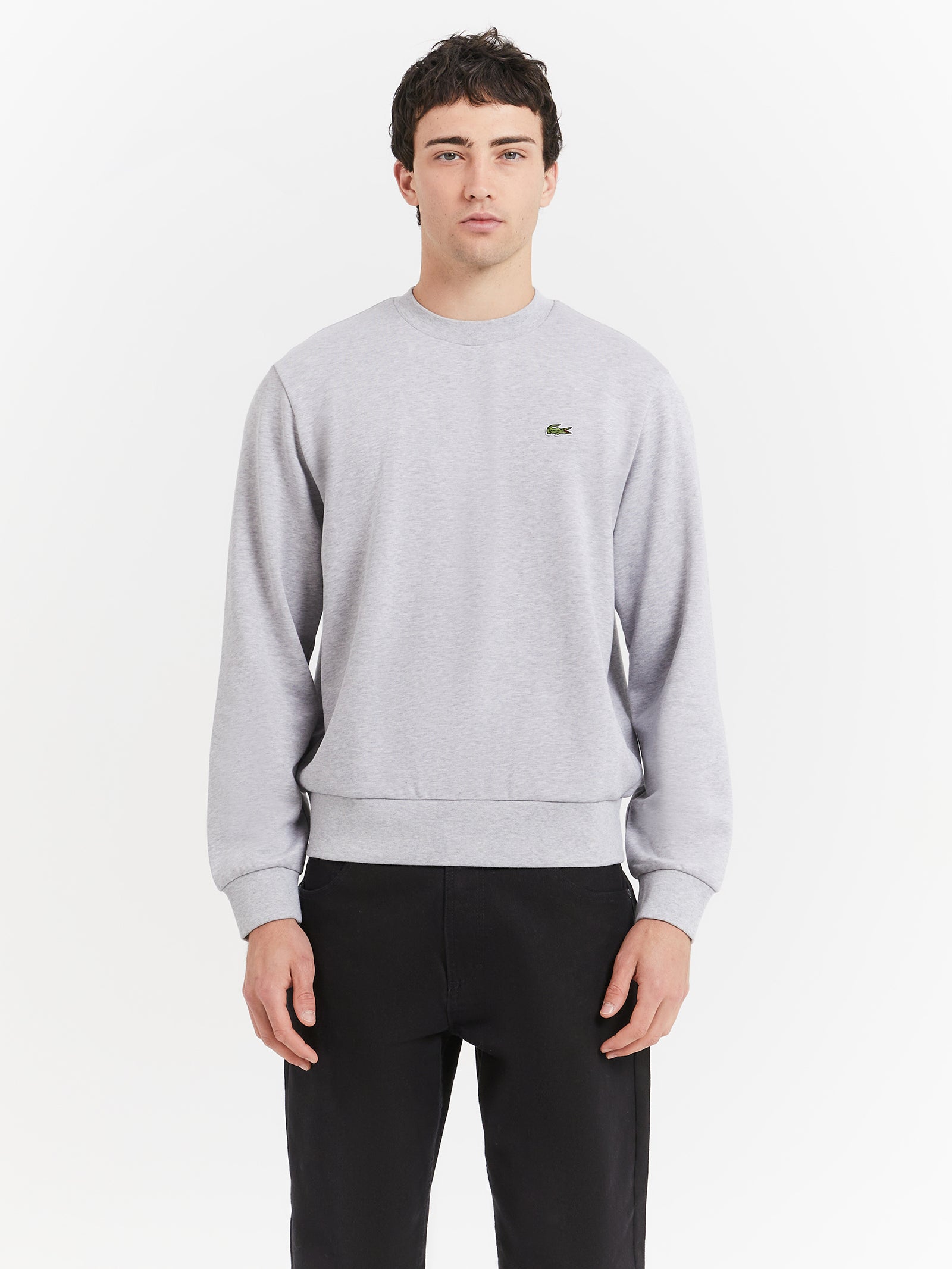 Essential NB Crew Jumper in Silver