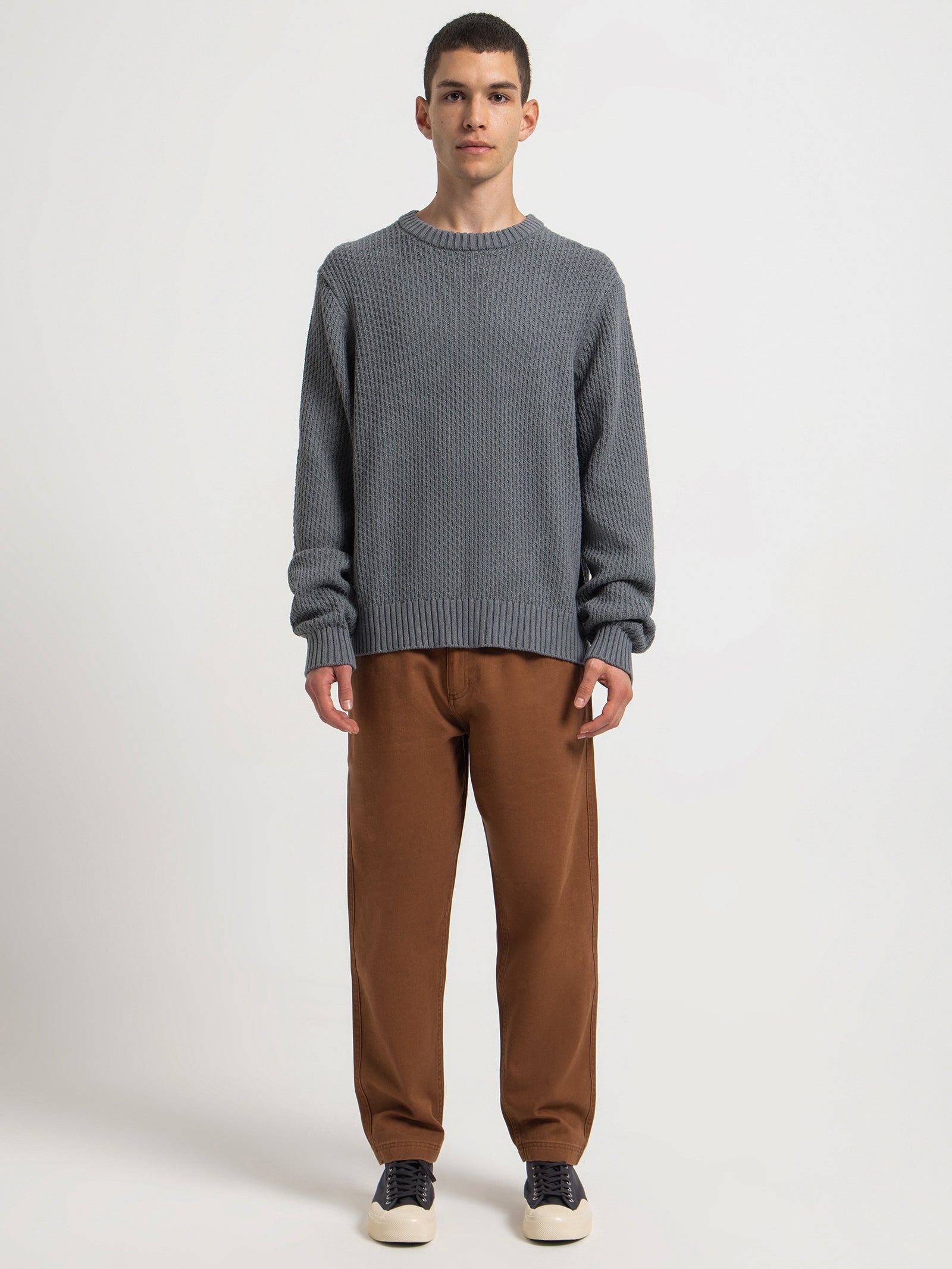 Rowan Knit Sweater in Storm