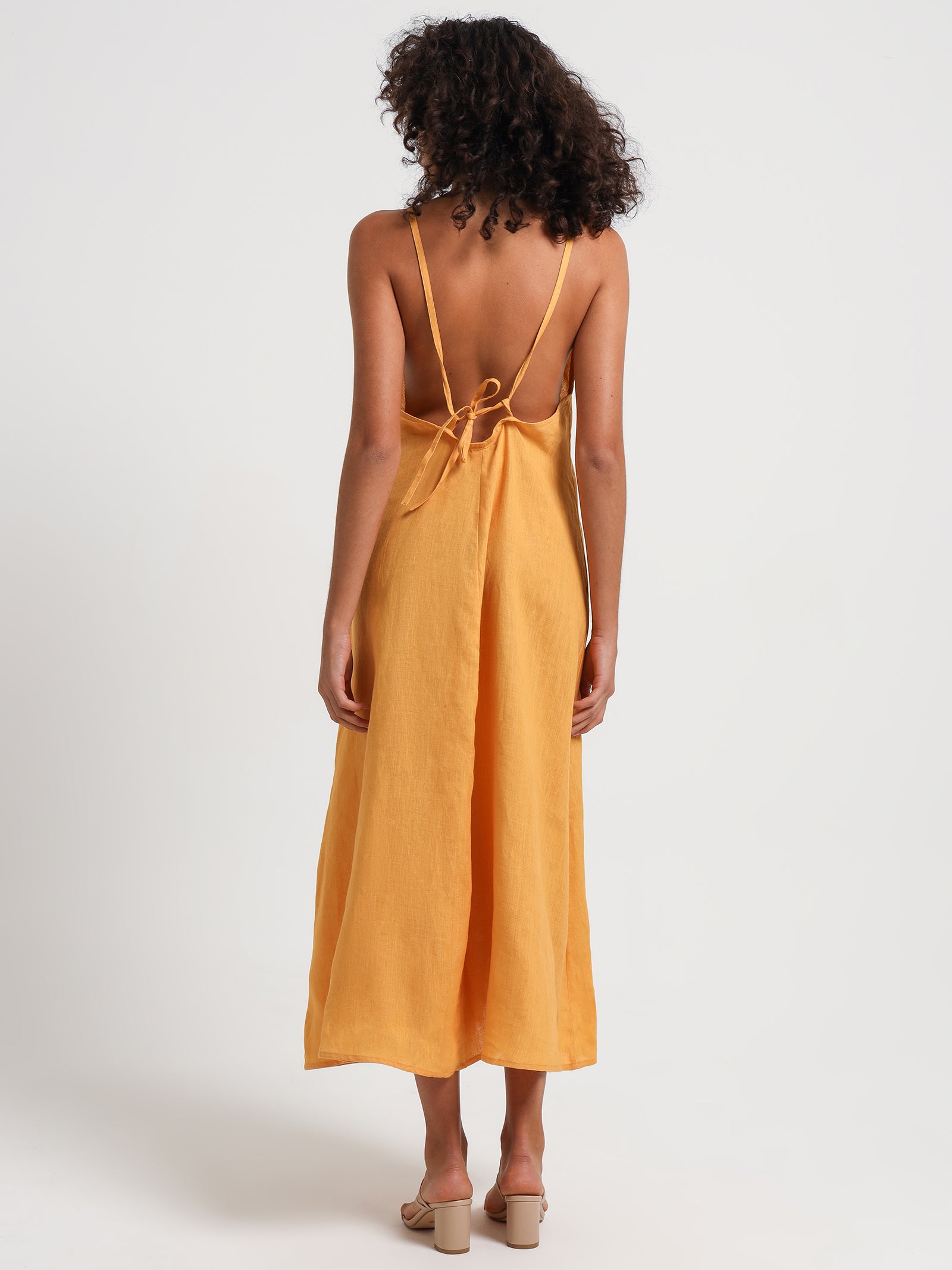 Lucia Maxi Dress in Sunset Yellow