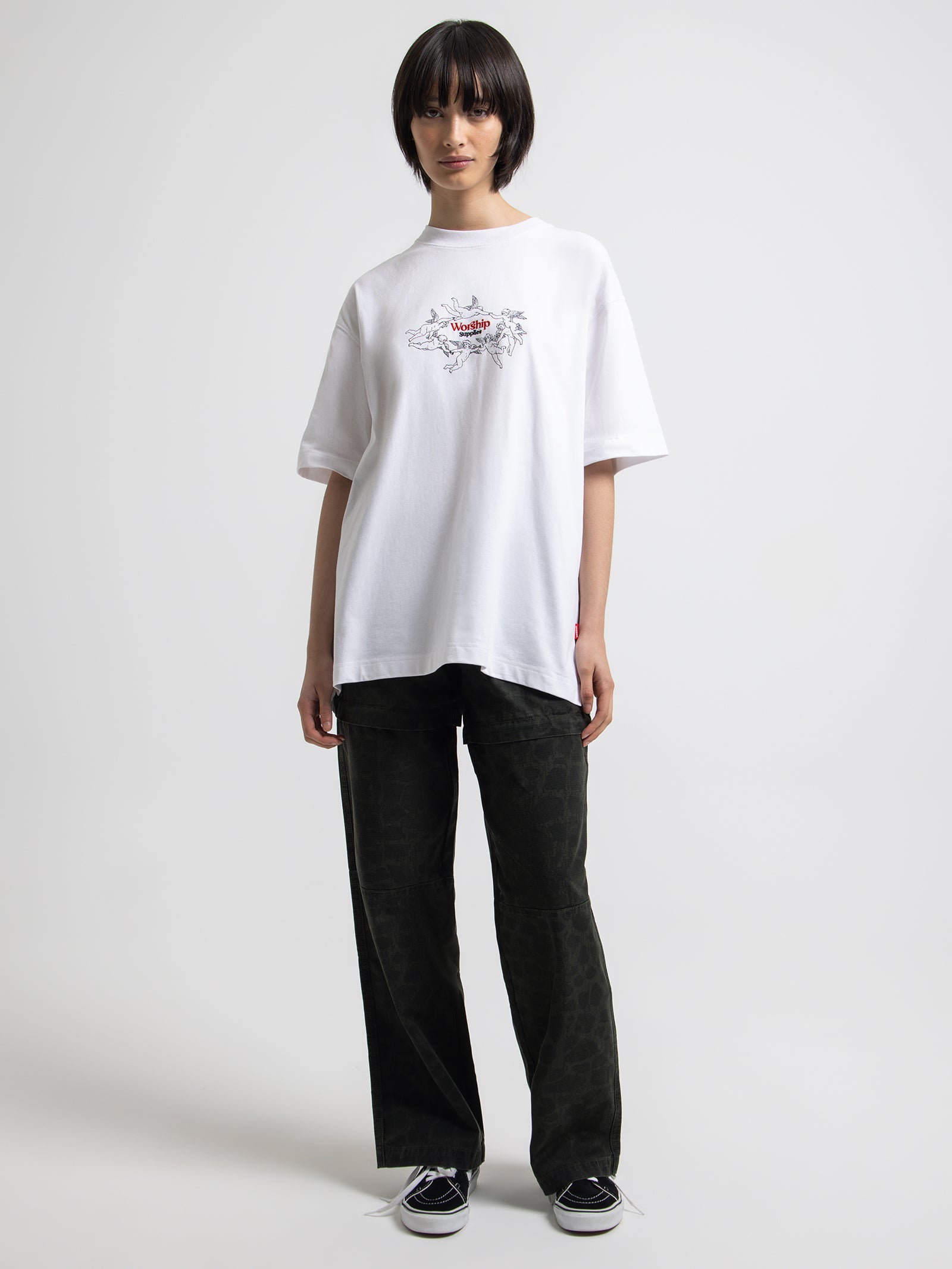 Revolution Oversized T-Shirt in White