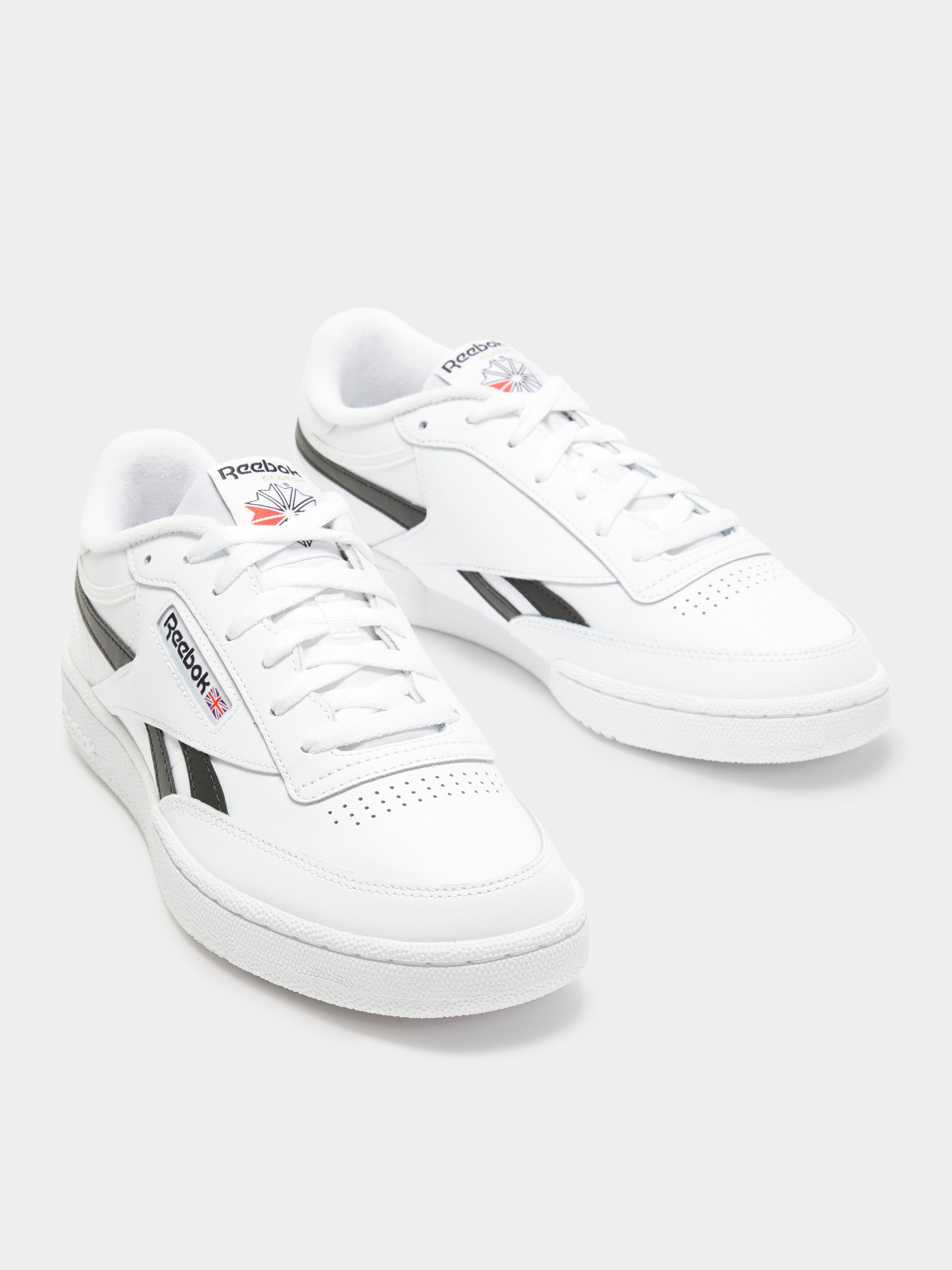 Unisex Club C Revenge Sneakers in White & Black