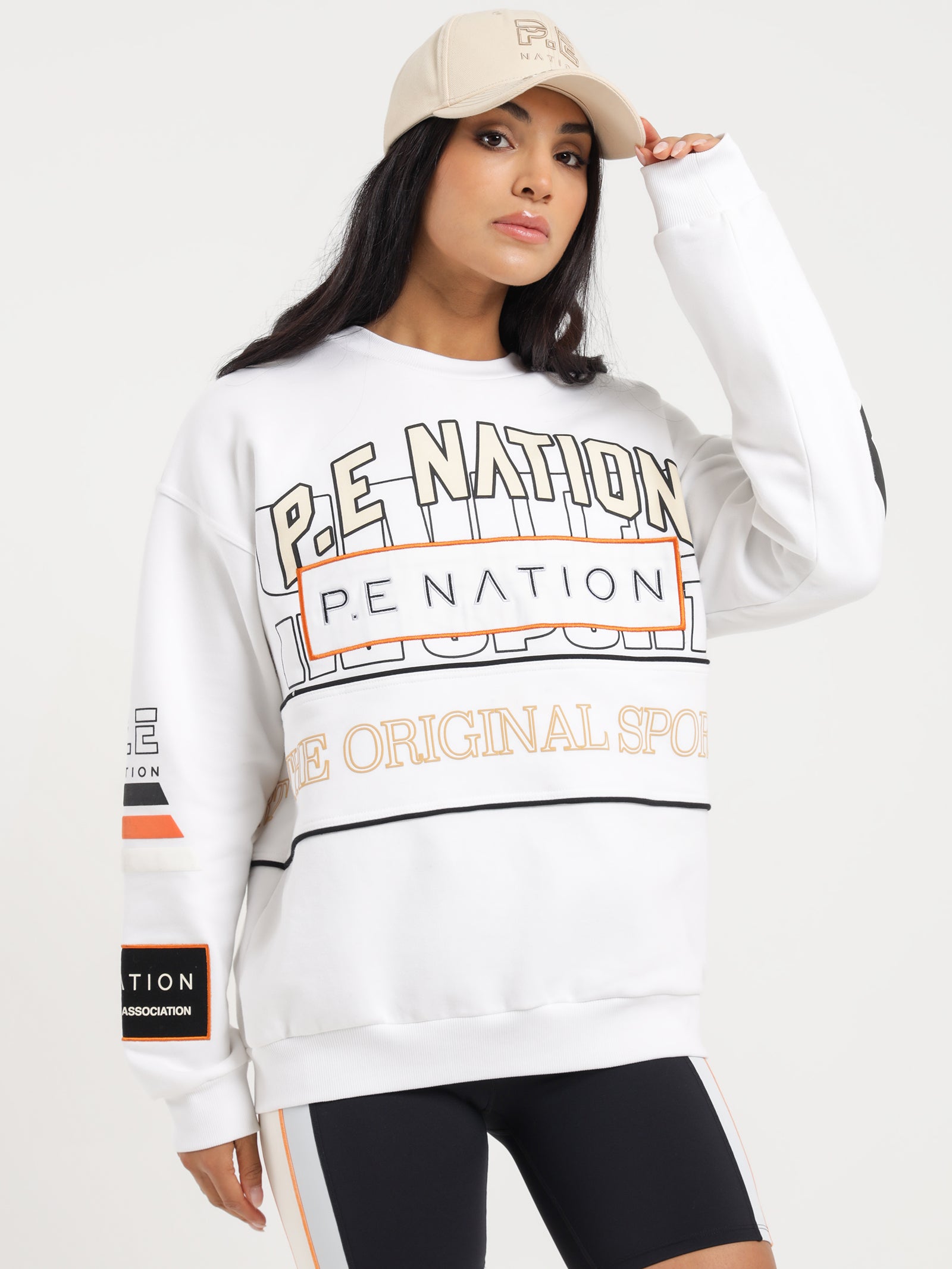 Defending Champion Sweater in Optic White