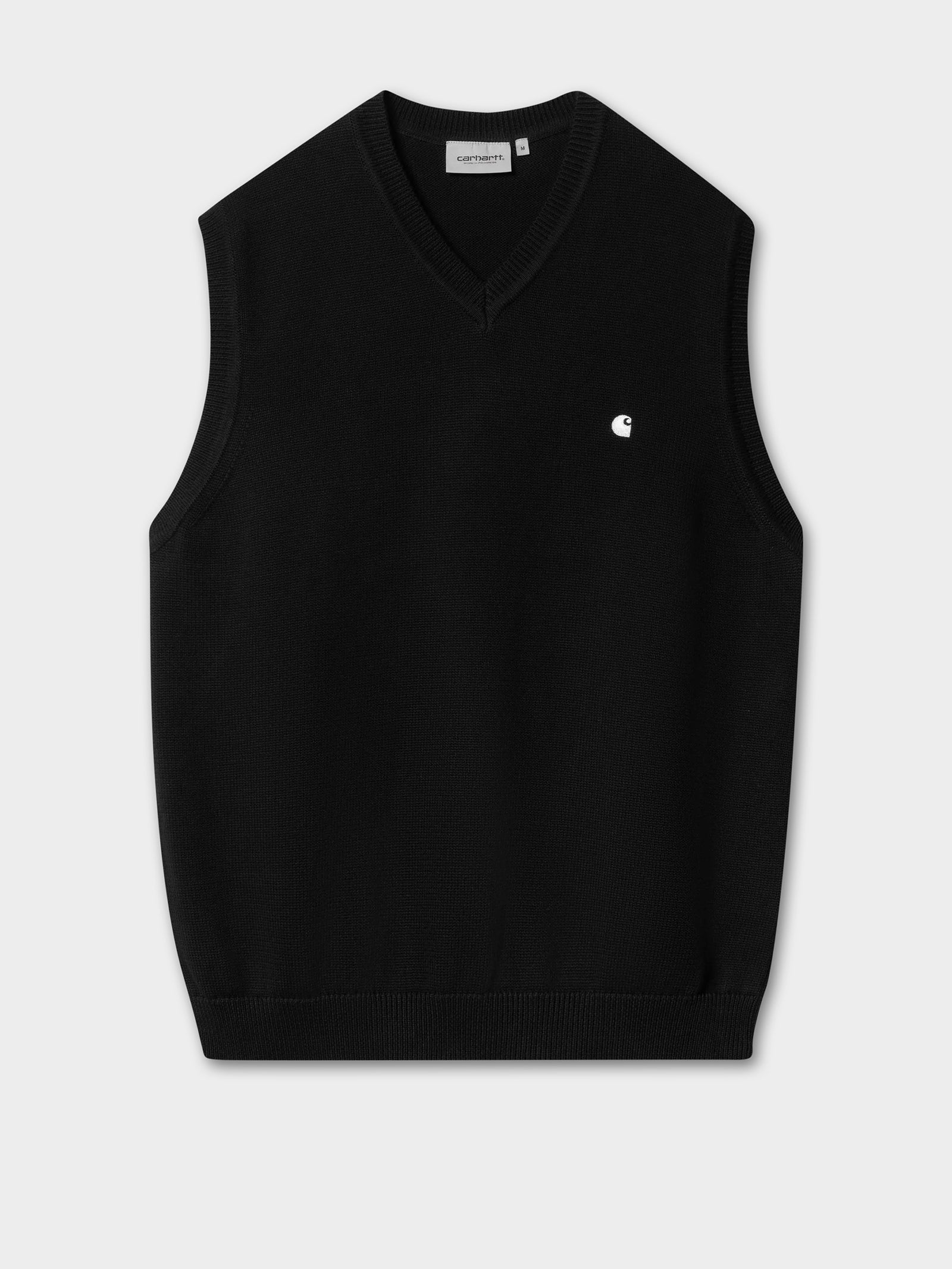 Carhartt Madison Vest Sweater - Black/Wax