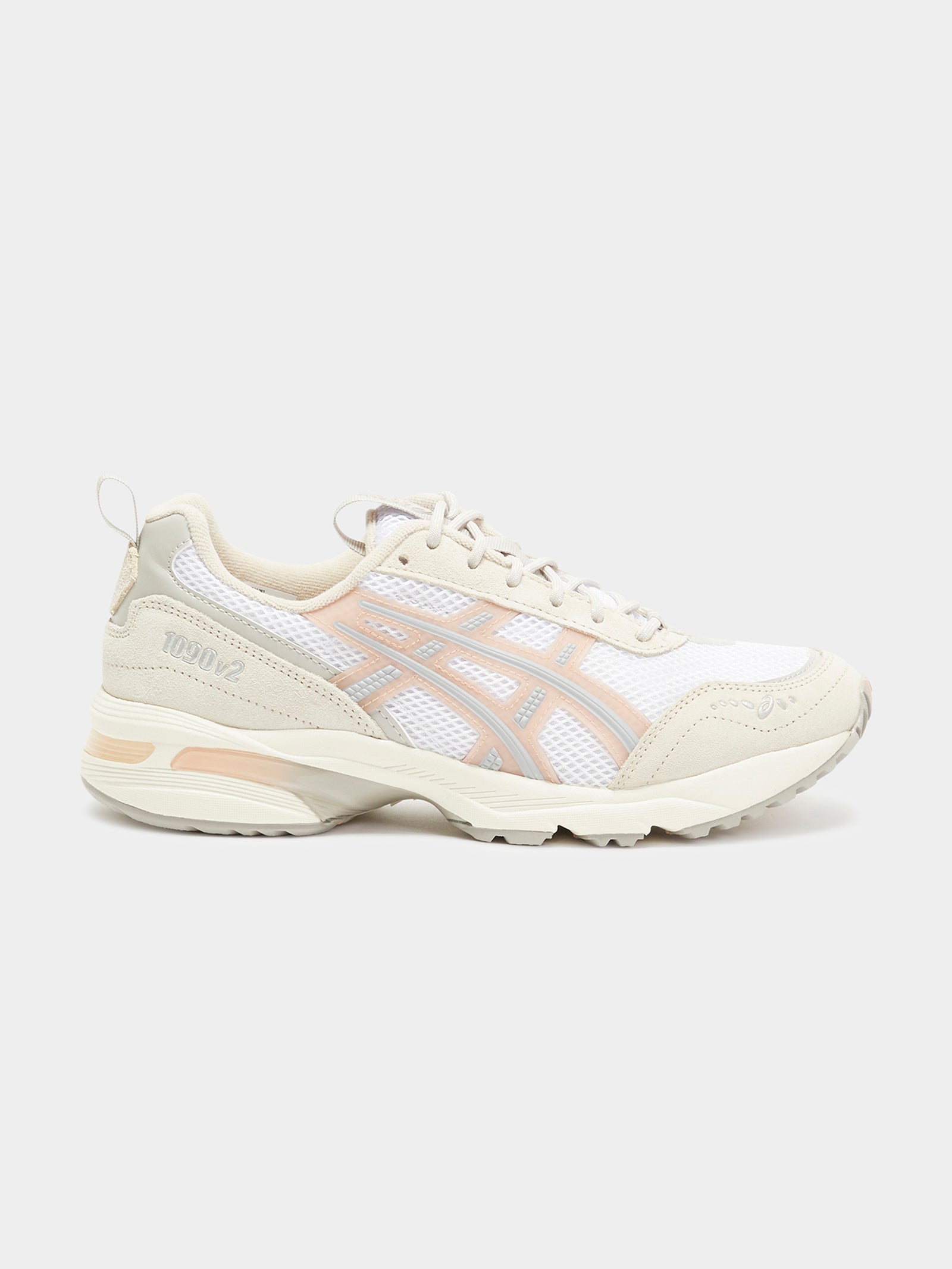 Womens Gel-1090 V2 Sneakers in White & Pink