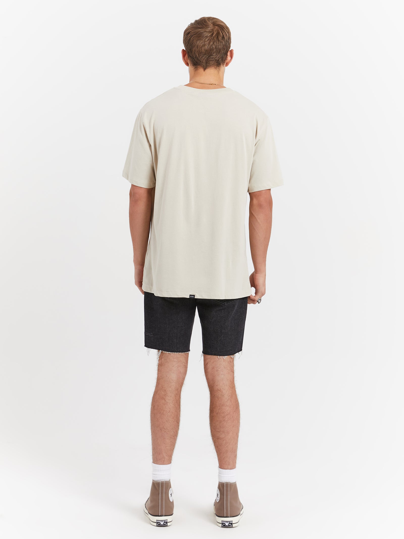 Minimal Thrills Merch Fit T-Shirt in Oatmeal