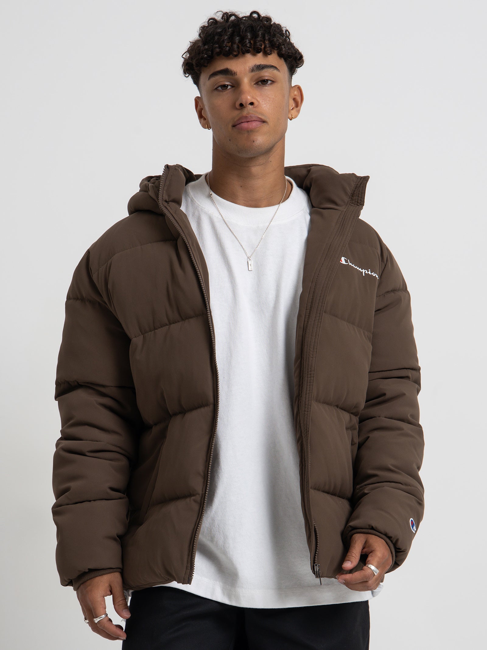 Rochester Puffer Jacket in Espresso Martini