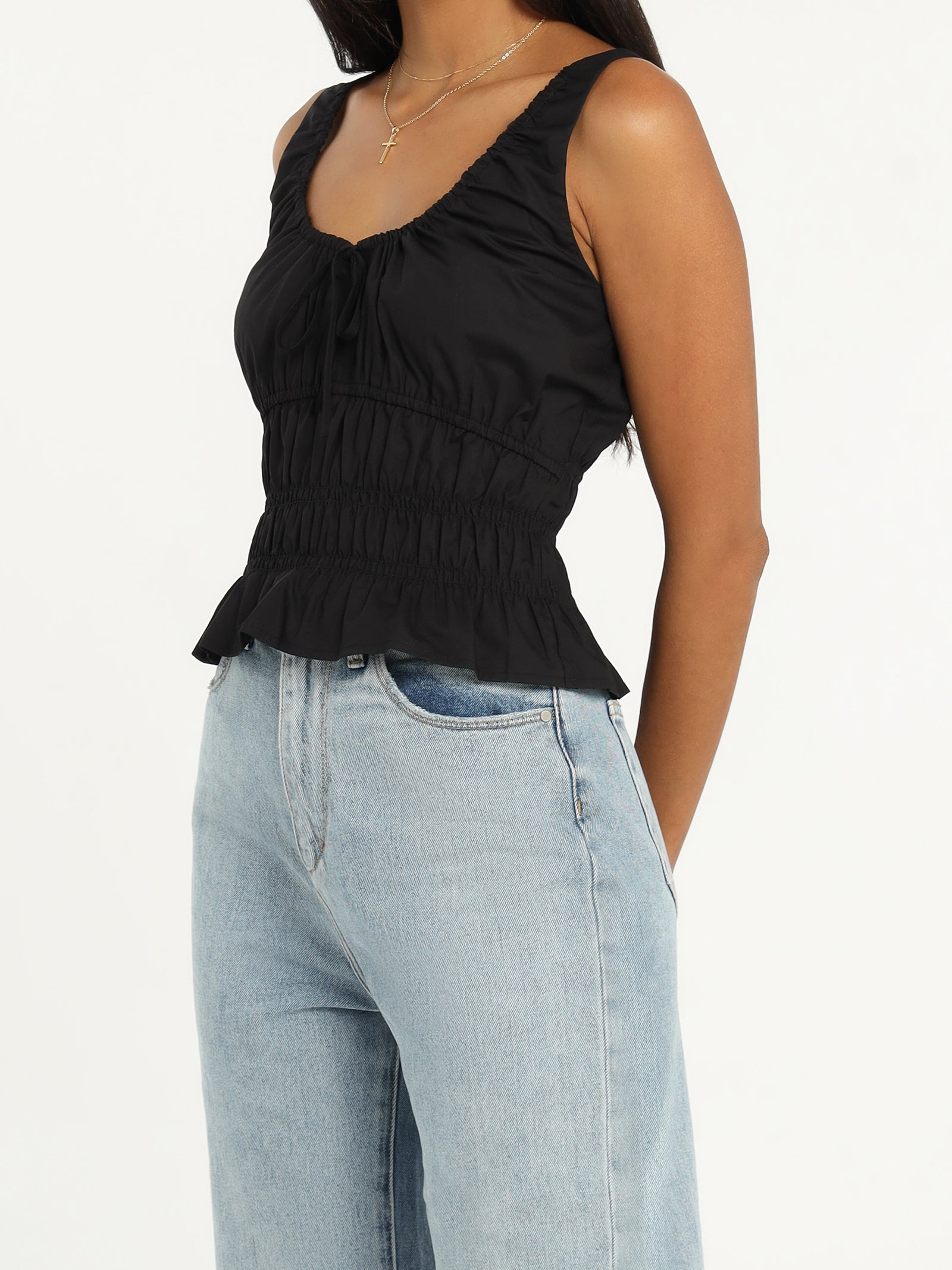 Coralie Top in Black