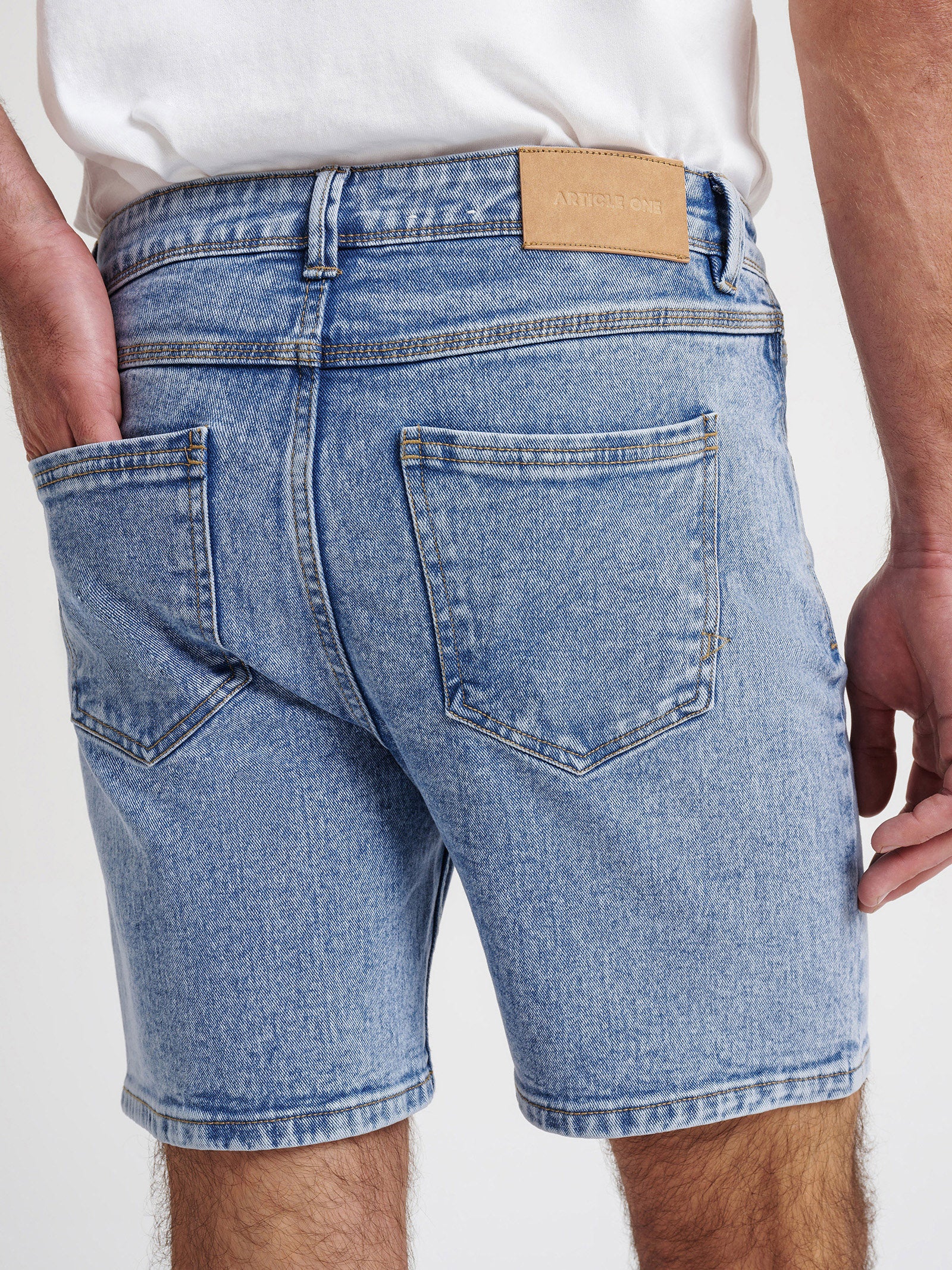 Colt Relaxed Denim Shorts in Classic Blue