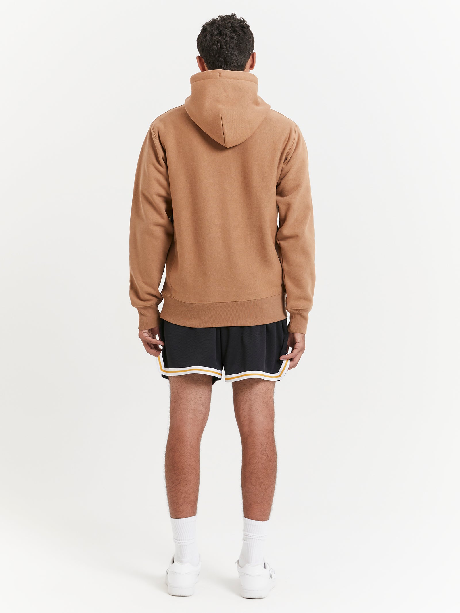 Reverse Weave C Logo Hoodie in Contour Blush