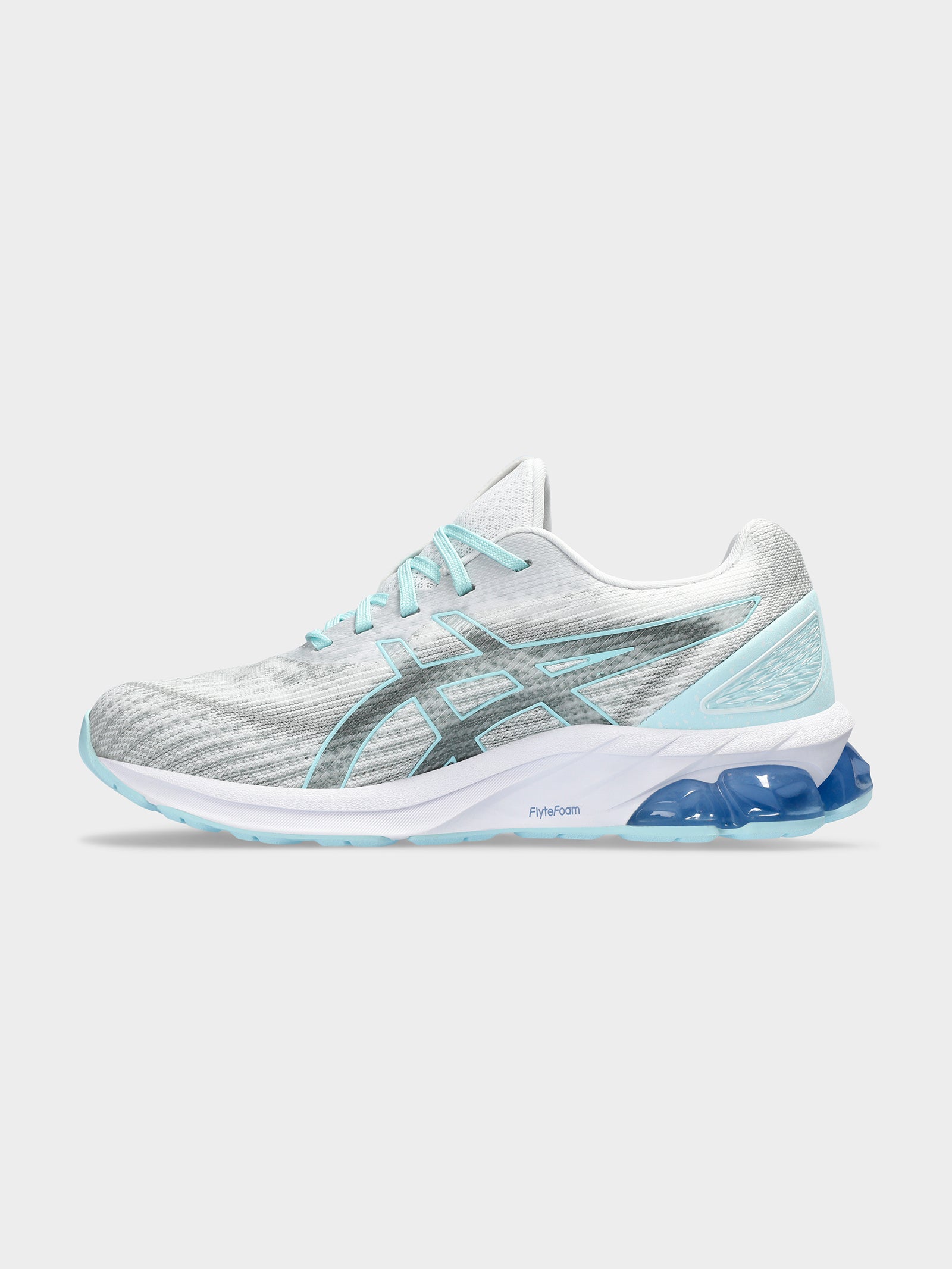 Womens Gel-Quantum 18 Sneakers in White & Aqua