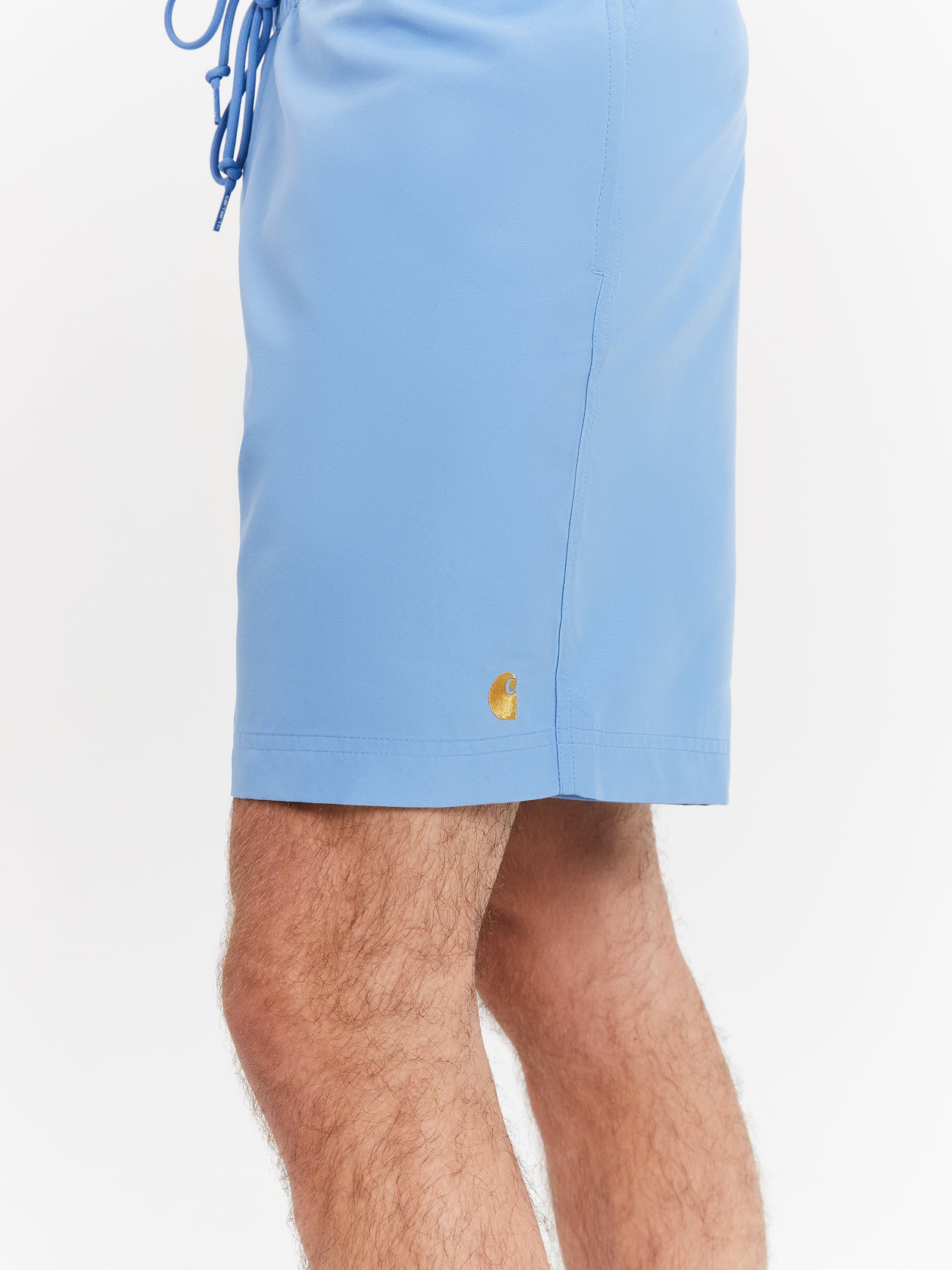 Chase Swim Trunks in Piscine & Gold