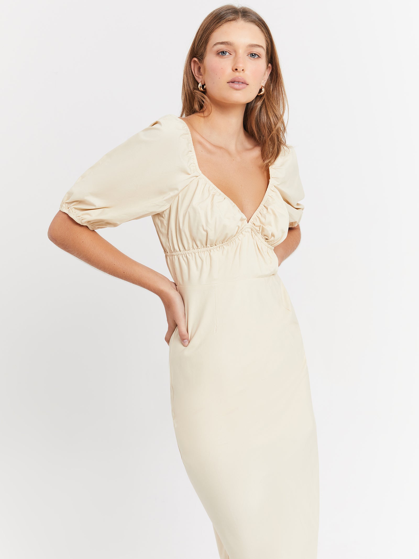 Regina Sleeve Midi Dress