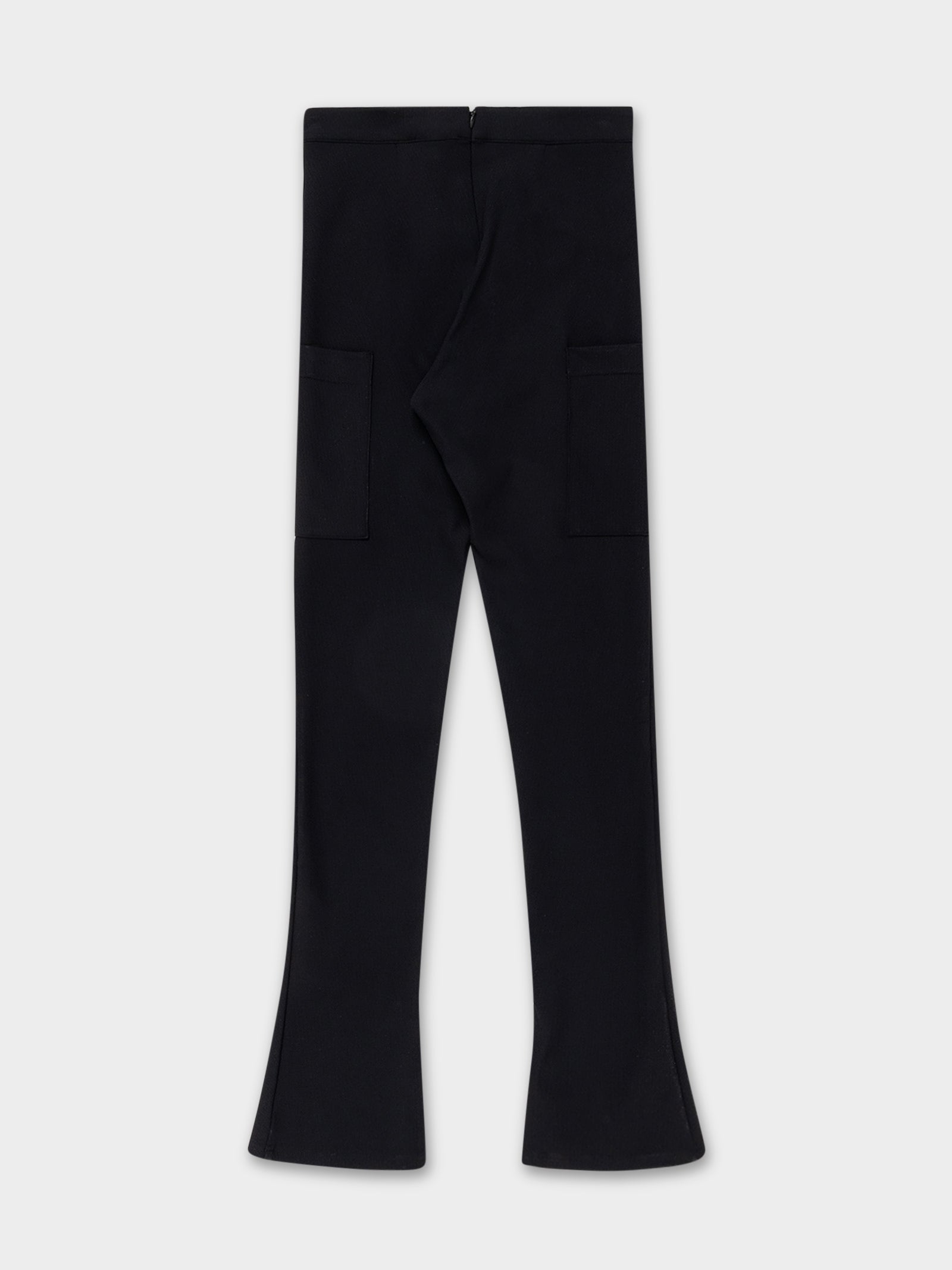 Blaze Ribbed Ponte Pants in Black