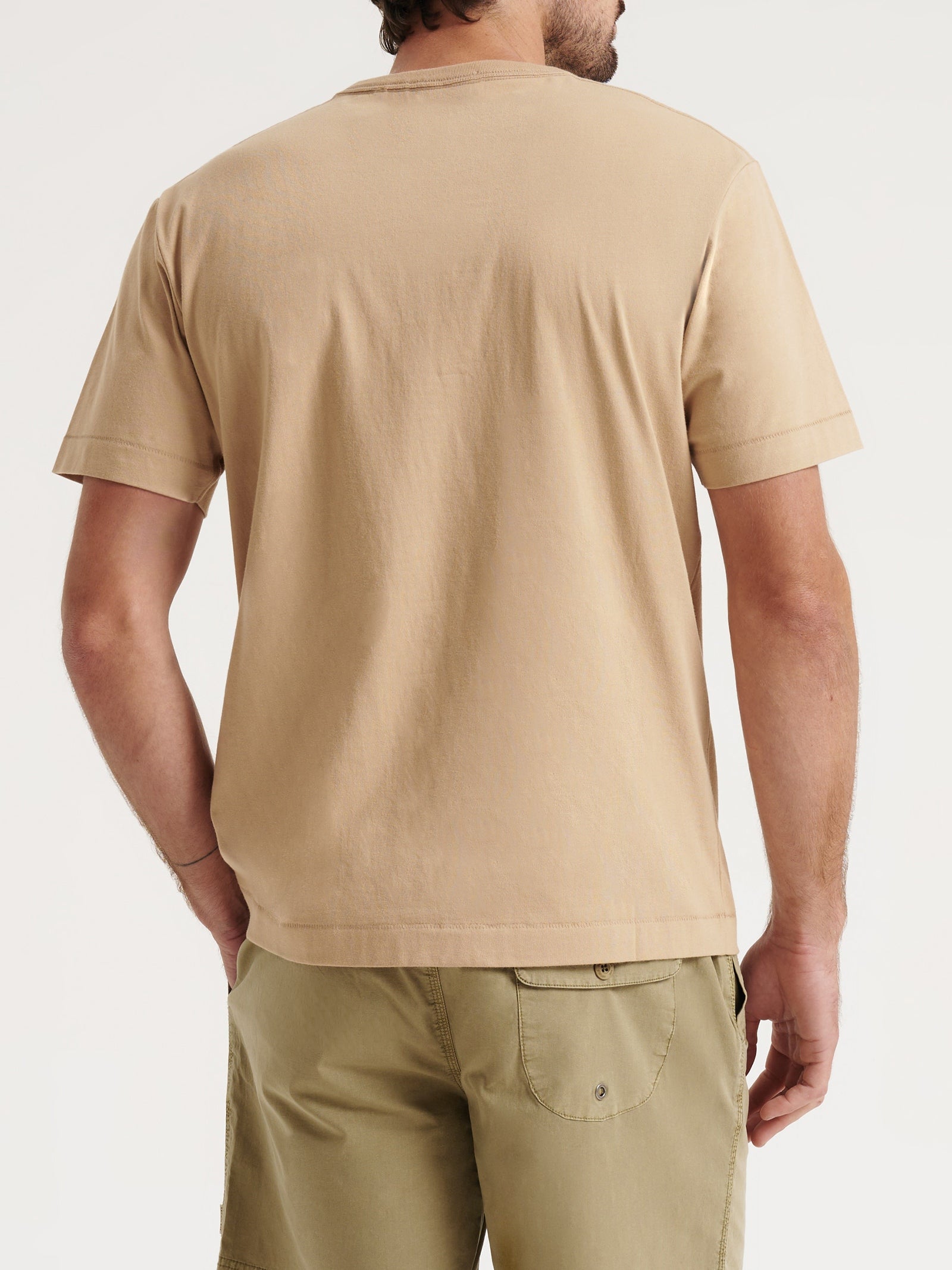 Minimal Logo T-Shirt in Sesame