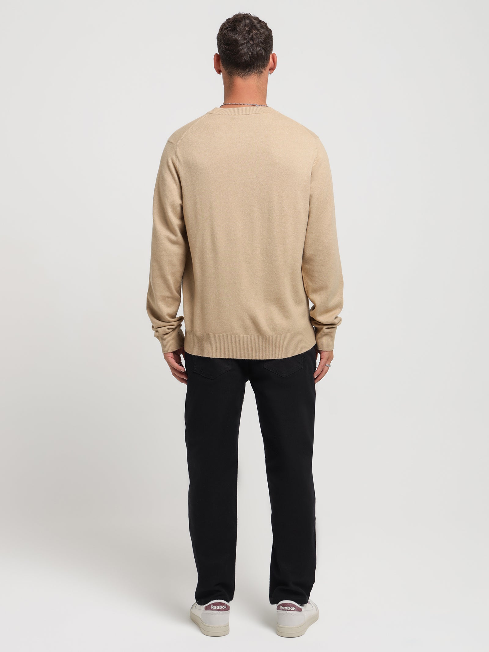 Arden Knit Sweat in Almond