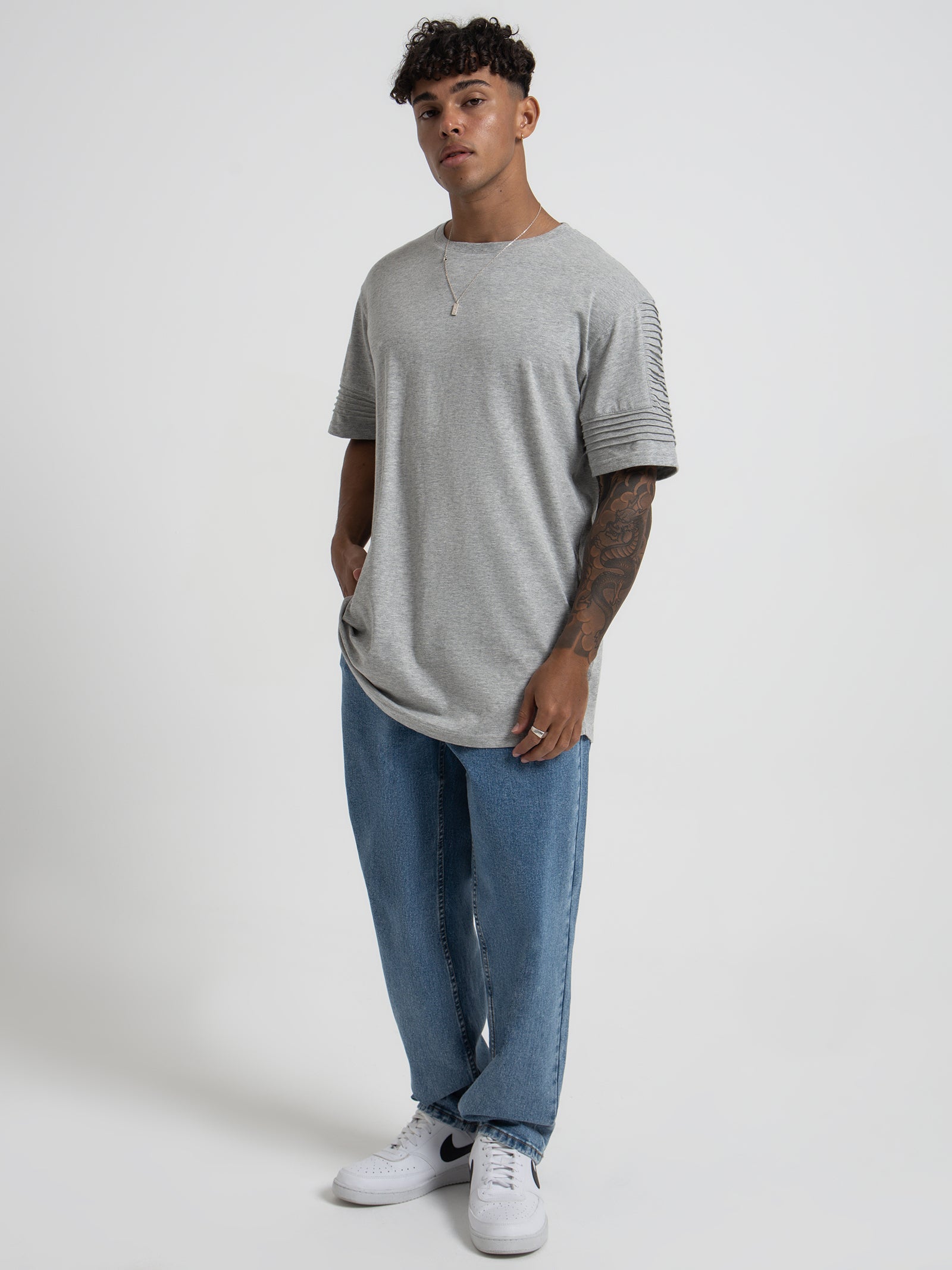 Maverick T-Shirt in Grey Marle