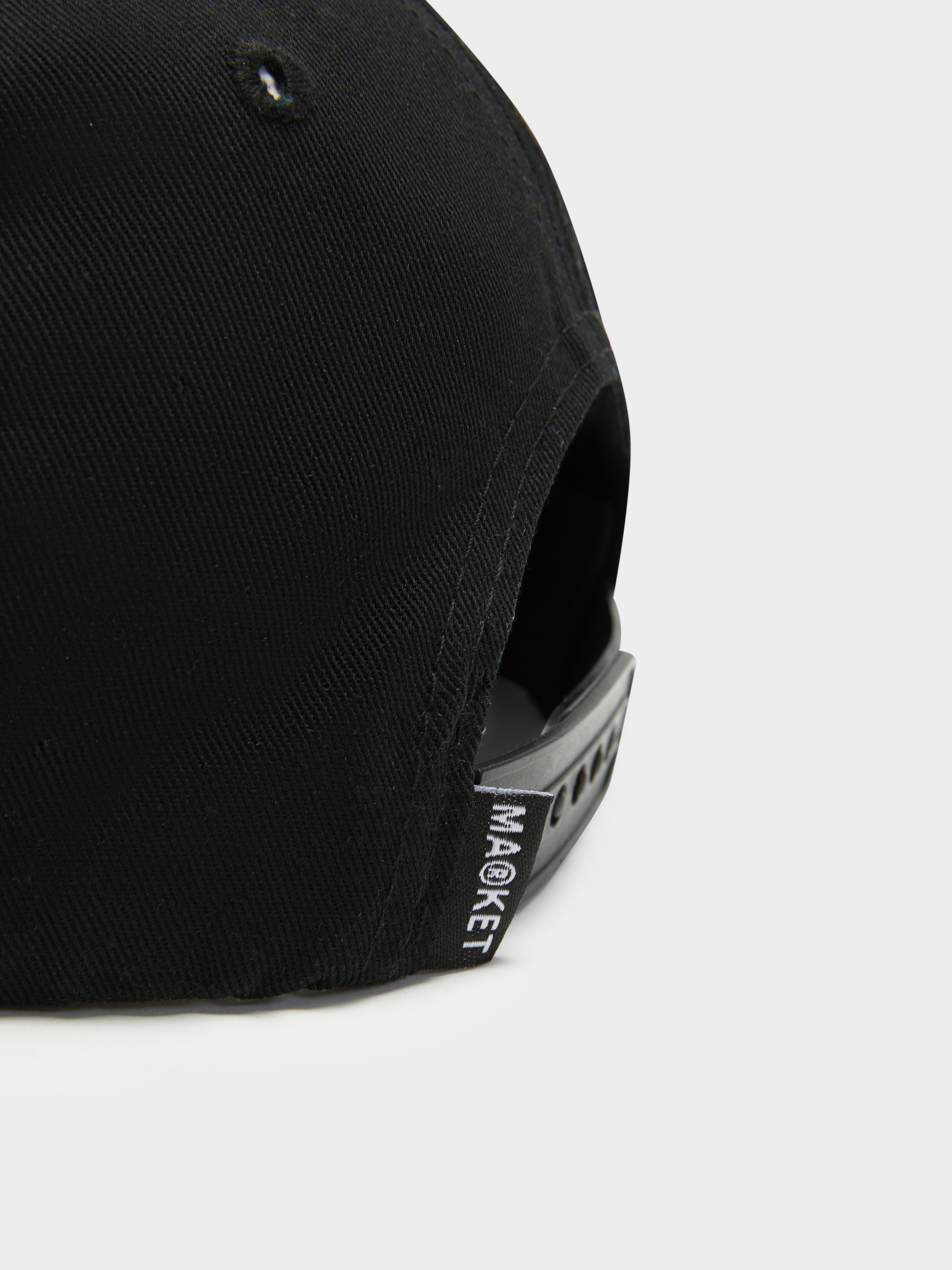 Alone At Peace 5 Panel Hat in Black