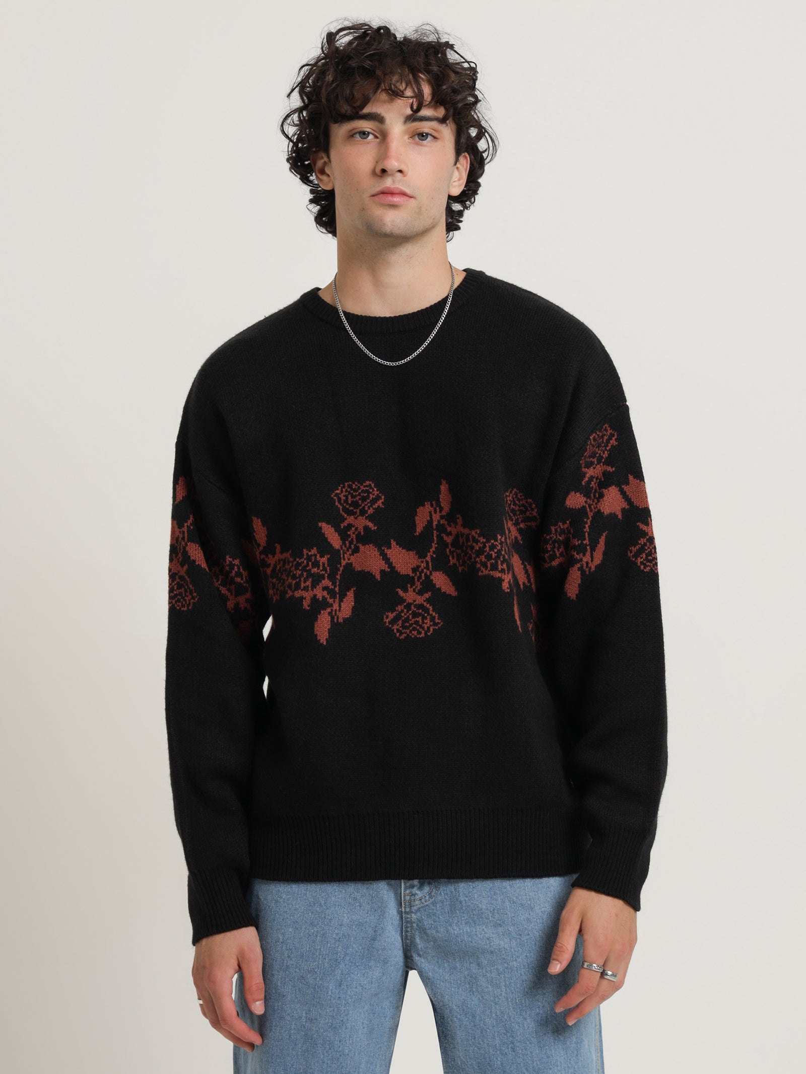 Harness Your Powers Crew Knit in Black