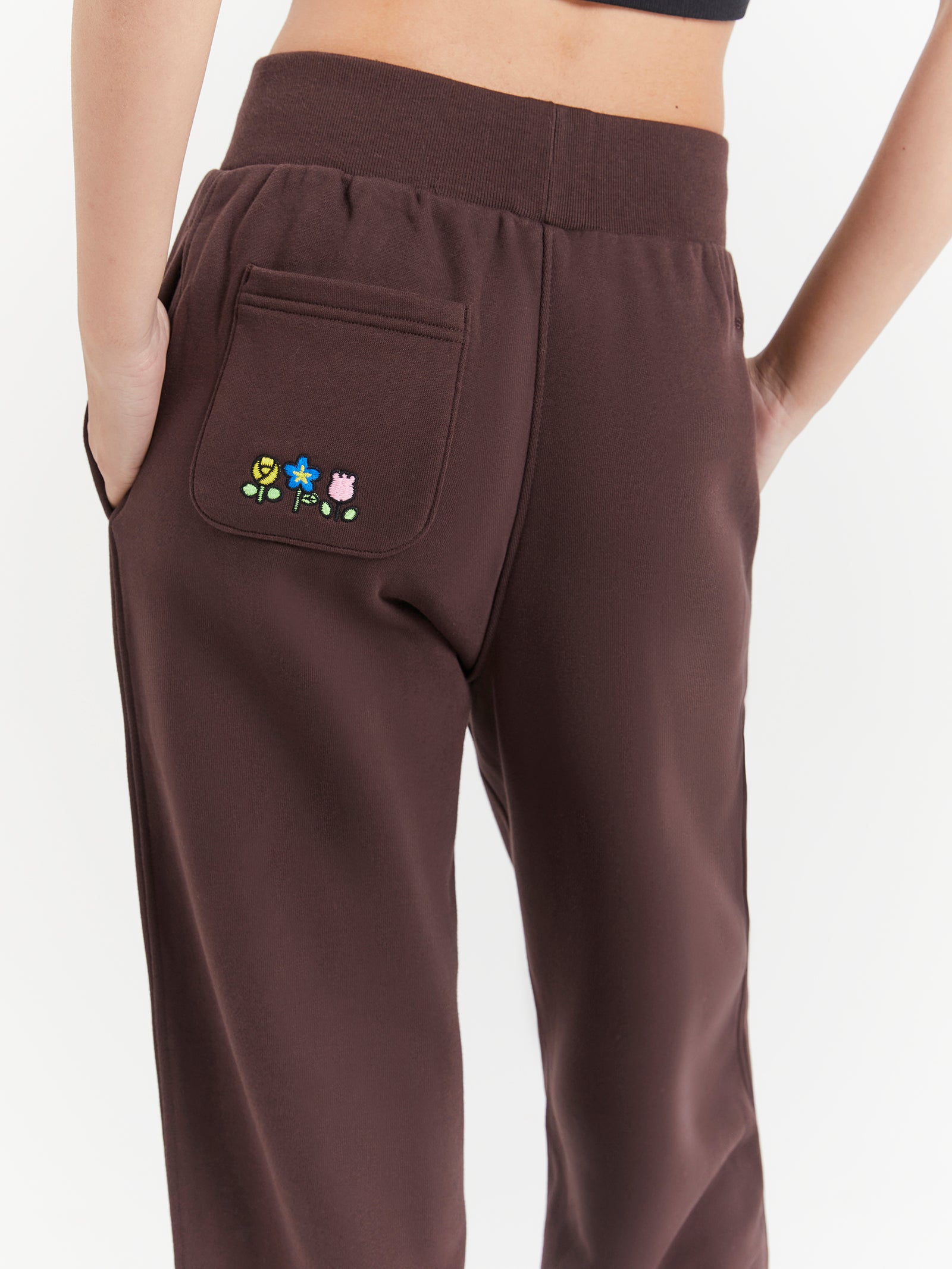 Adidas Originals x Hello Kitty Joggers in Shadow Brown