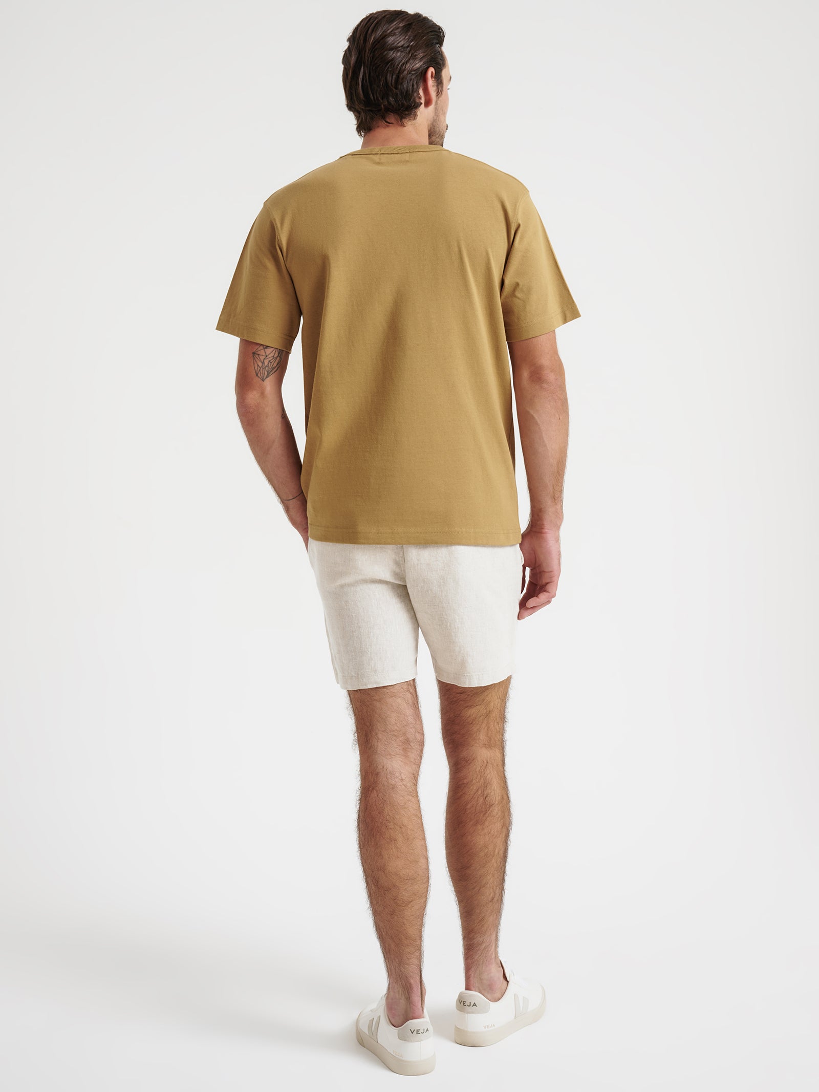 Heavyweight Crew T-Shirt in Flax