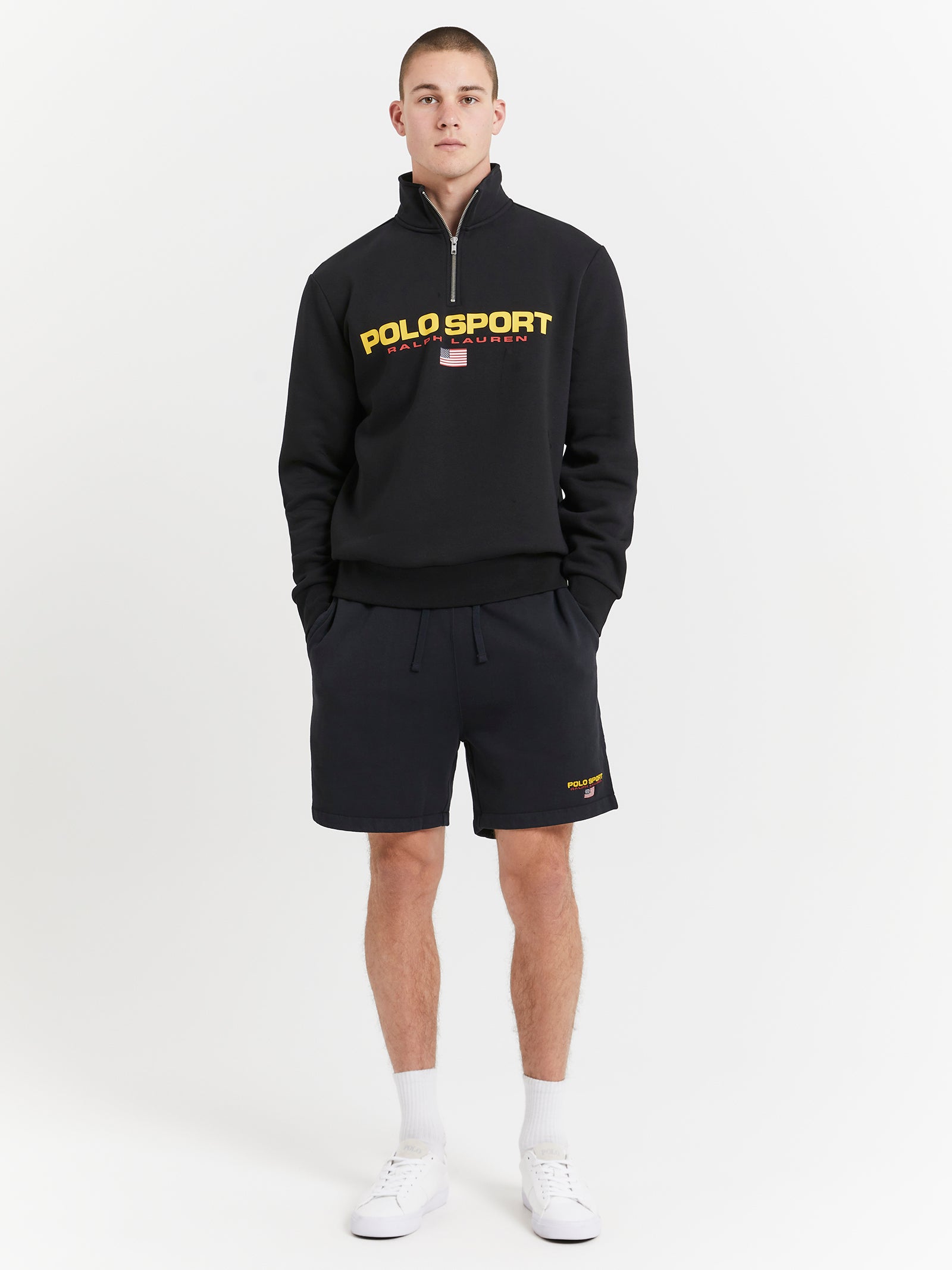 Polo Sport Fleece Shorts in Polo Black