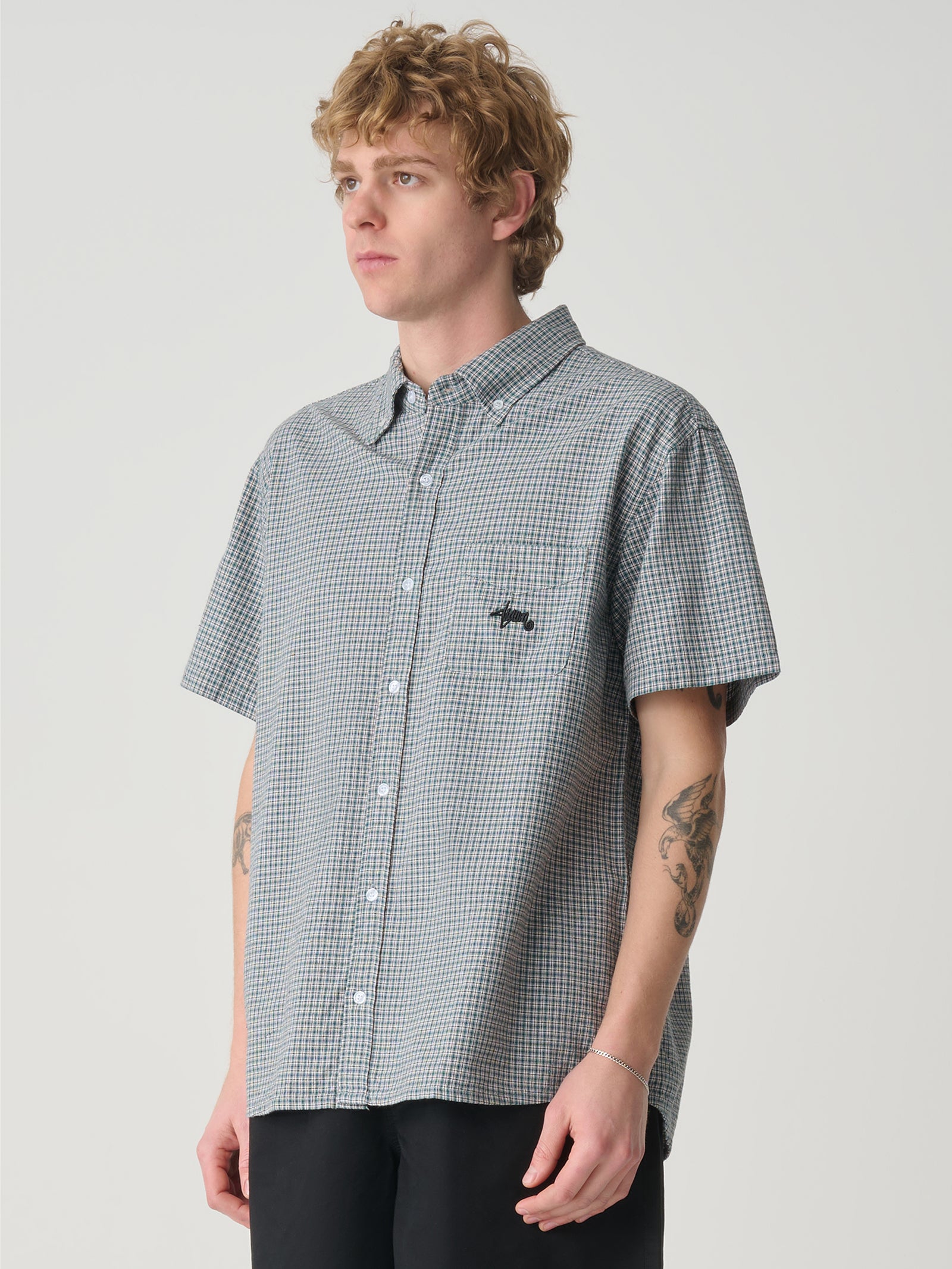 Oxford Classic Shirt In Pool Blue Check