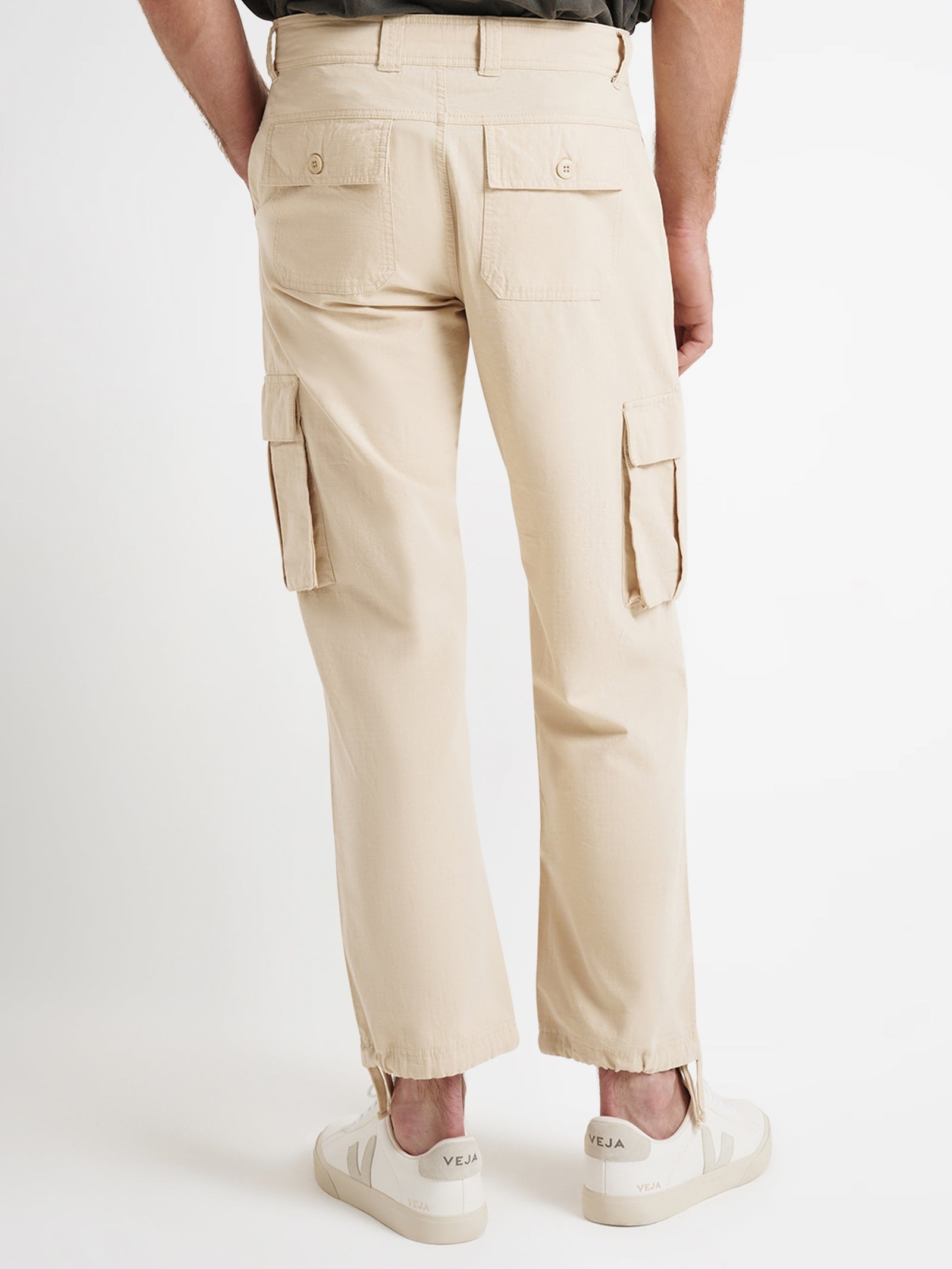 Wyatt Cargo Pants in Ecru