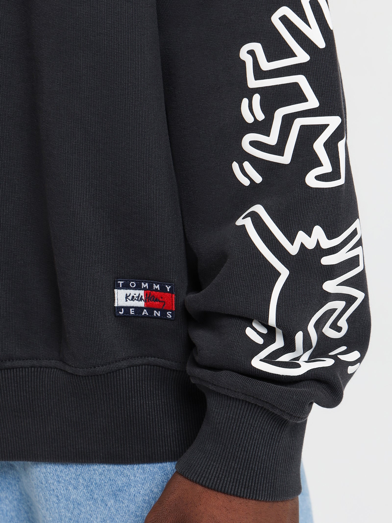 Keith Haring Hoodie in Black