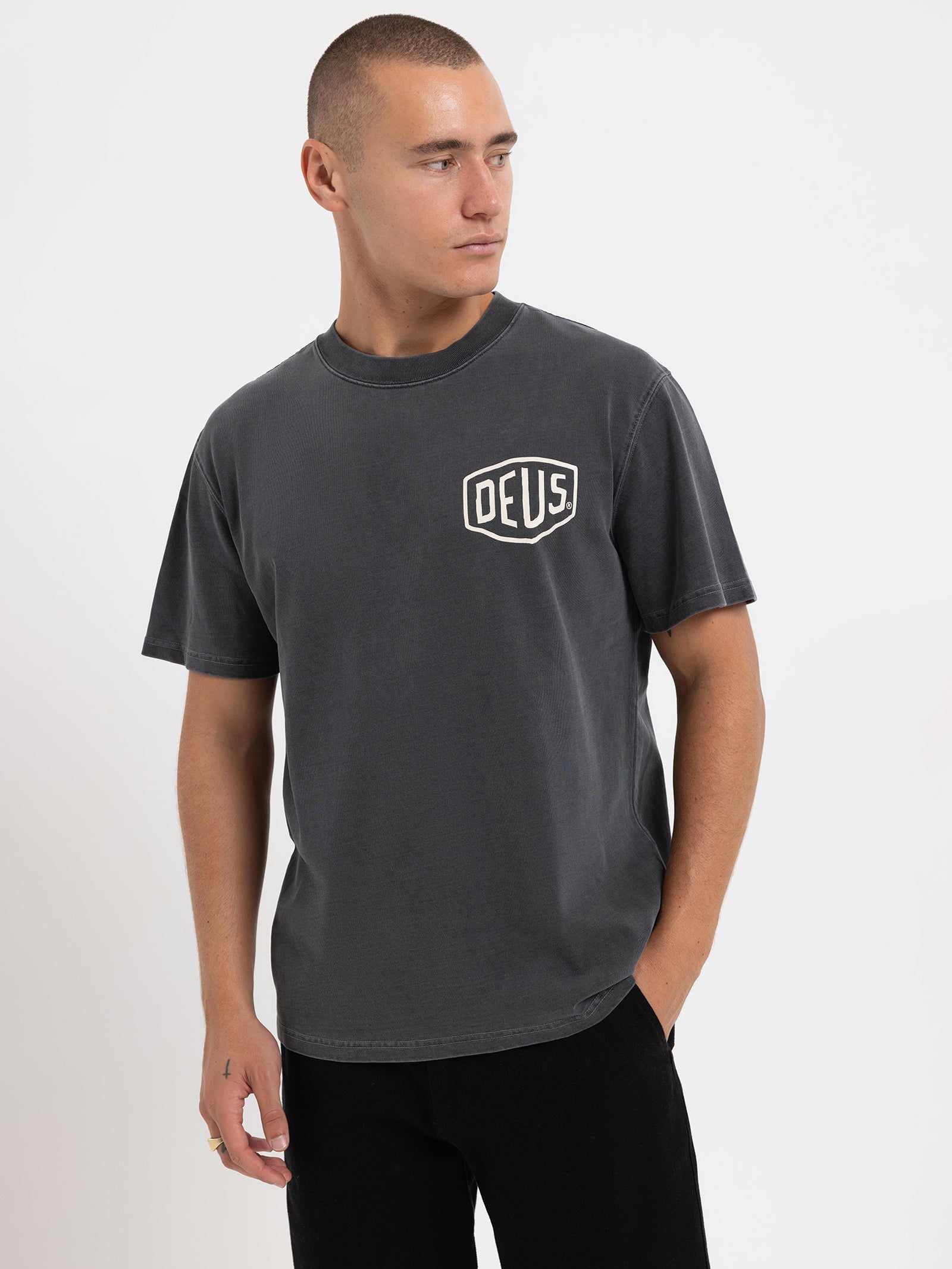 Garment Dyed Shield T-Shirt