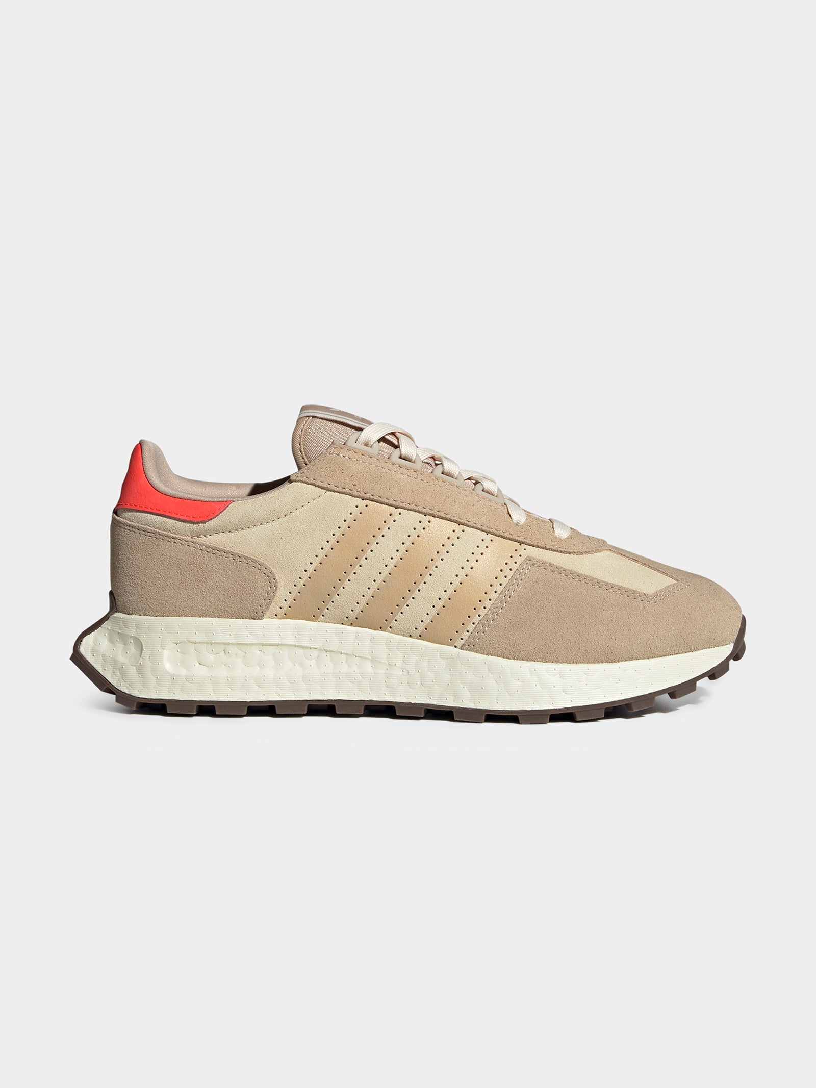 Mens Retropy E5 Sneakers in Magic Beige & Red