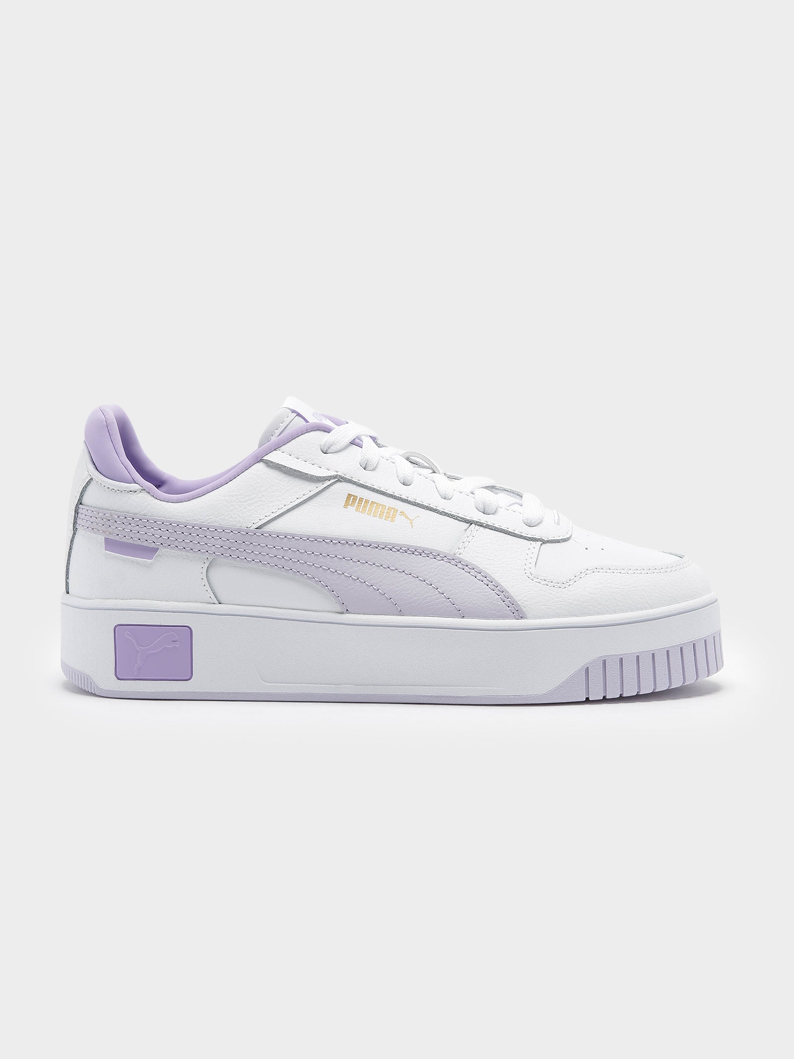 Womens Carina Street Sneakers in White & Purple