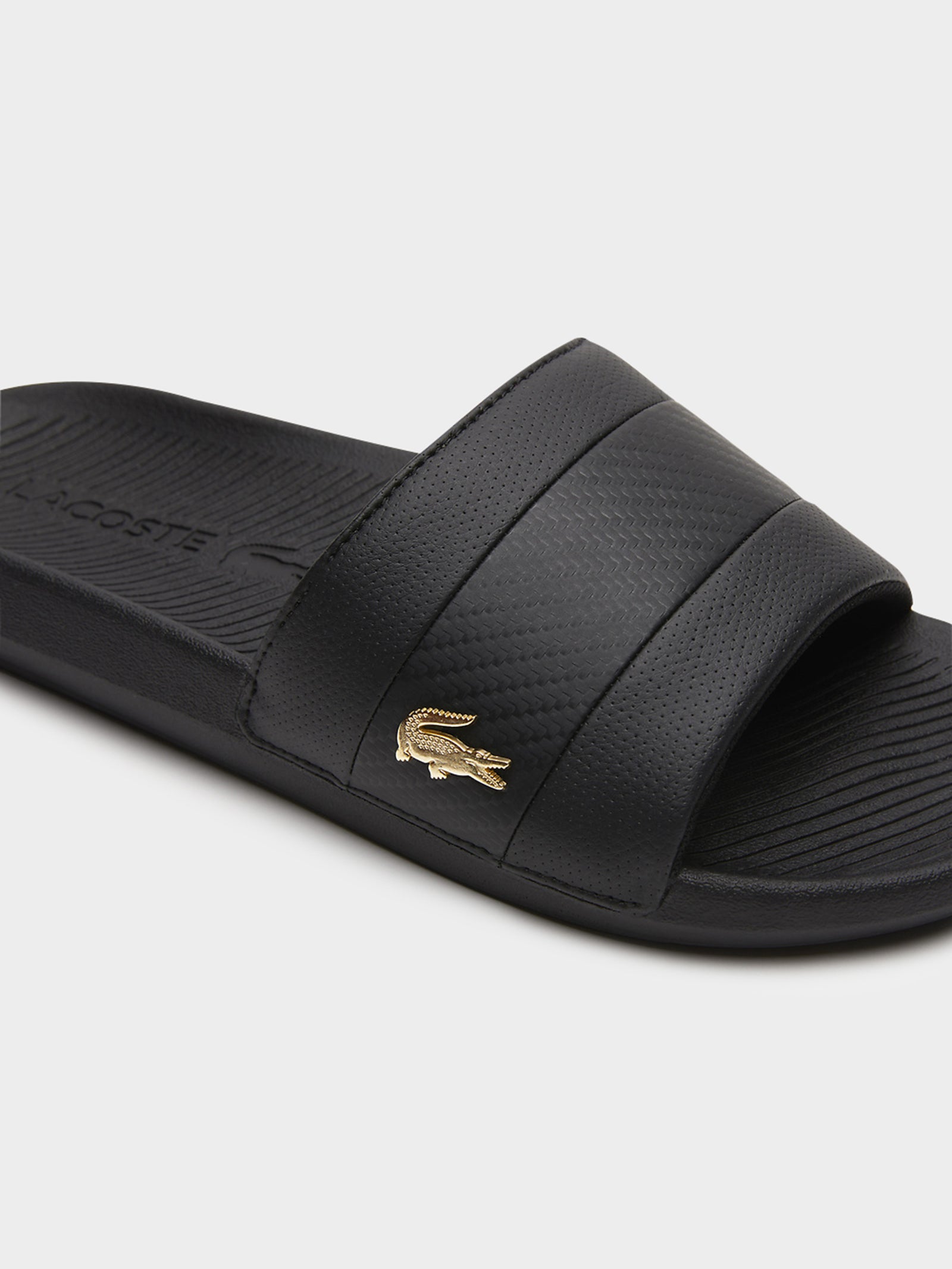 Mens Serve Slide Hybrid Slides in Black