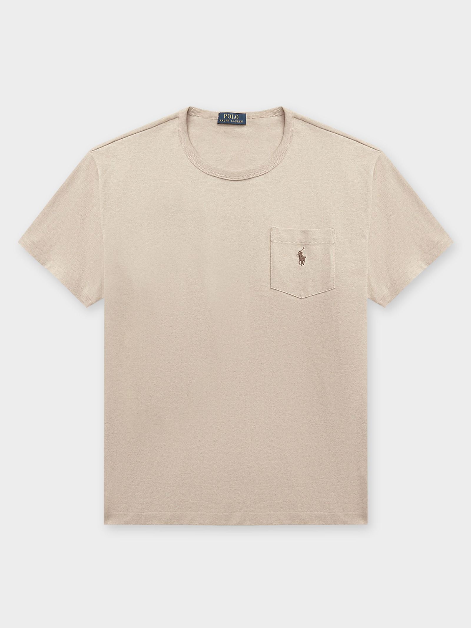 Heavy Weight Pocket T-Shirt in Sand Heather