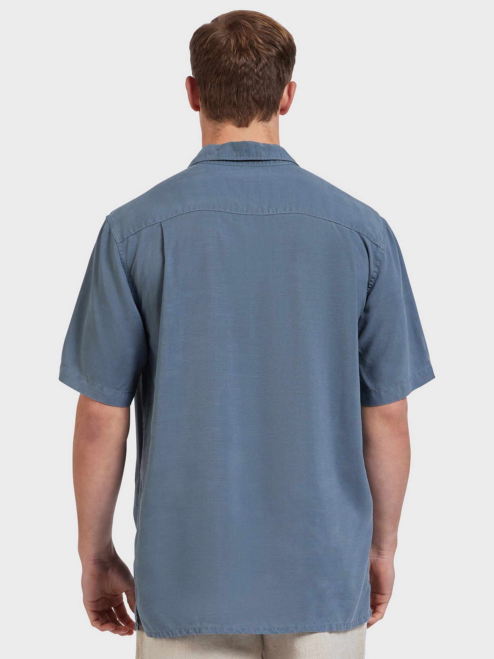 Stevens Short Sleeve Shirt in Harbour Blue