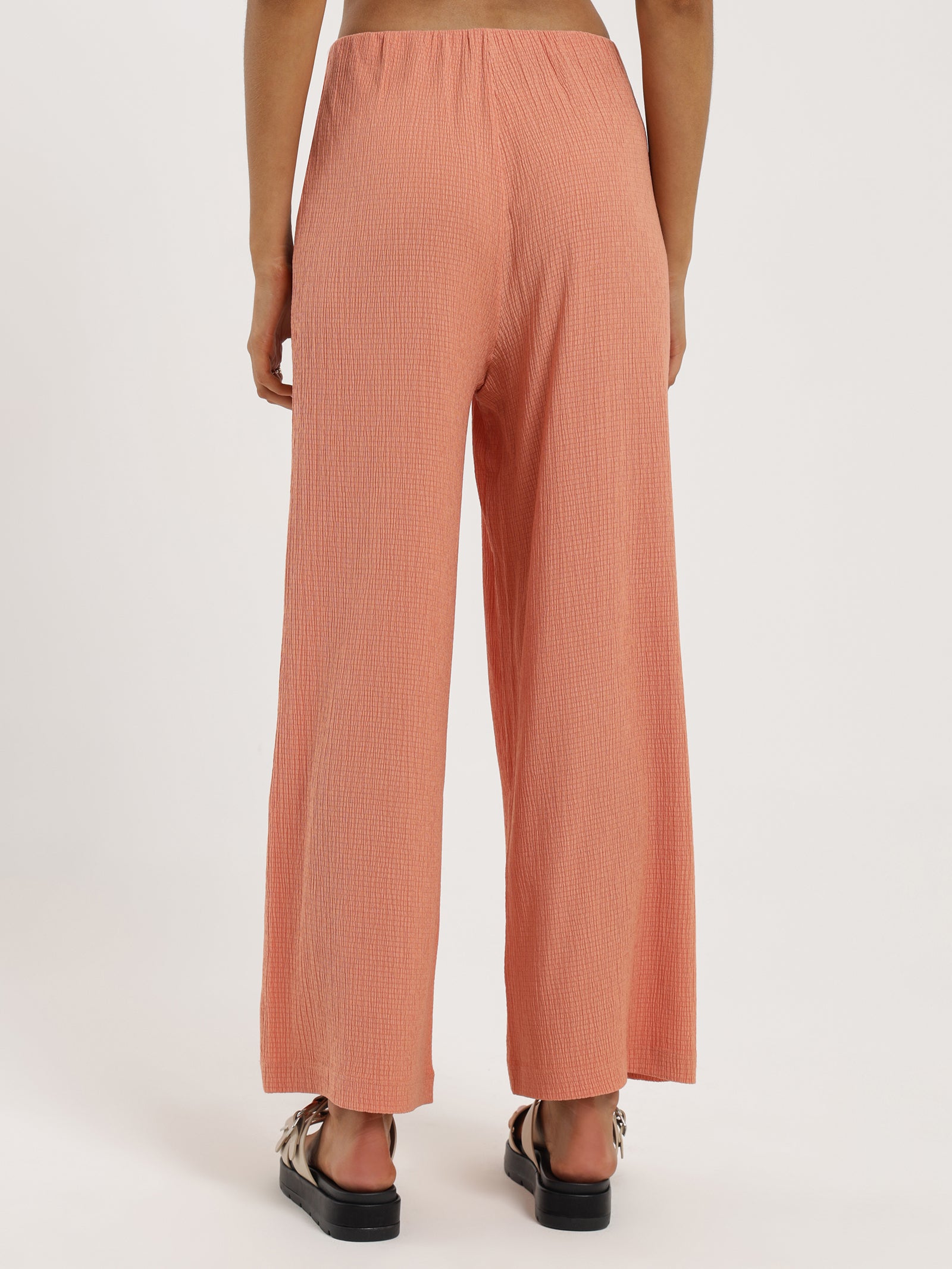 Amber Crinkle Culottes in Grapefruit