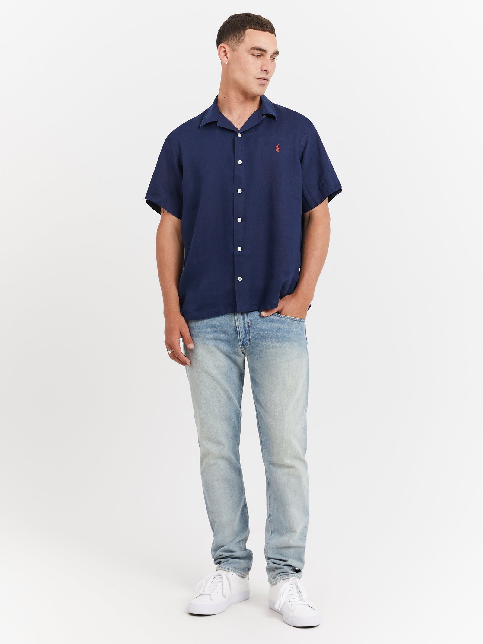 Vacation Shirt in Newport Navy